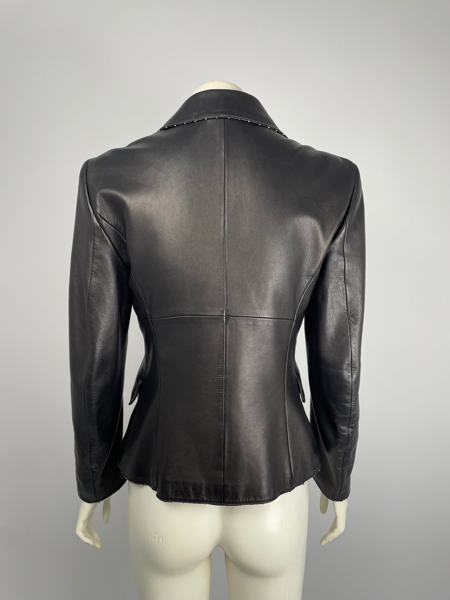 Roberto Cavalli F/W 2004 leather studded jacket. &nbsp;