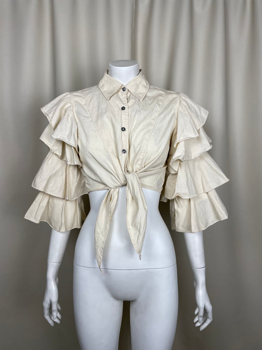 Jean Paul Gaultier Flared Sleeves Shirt (S)