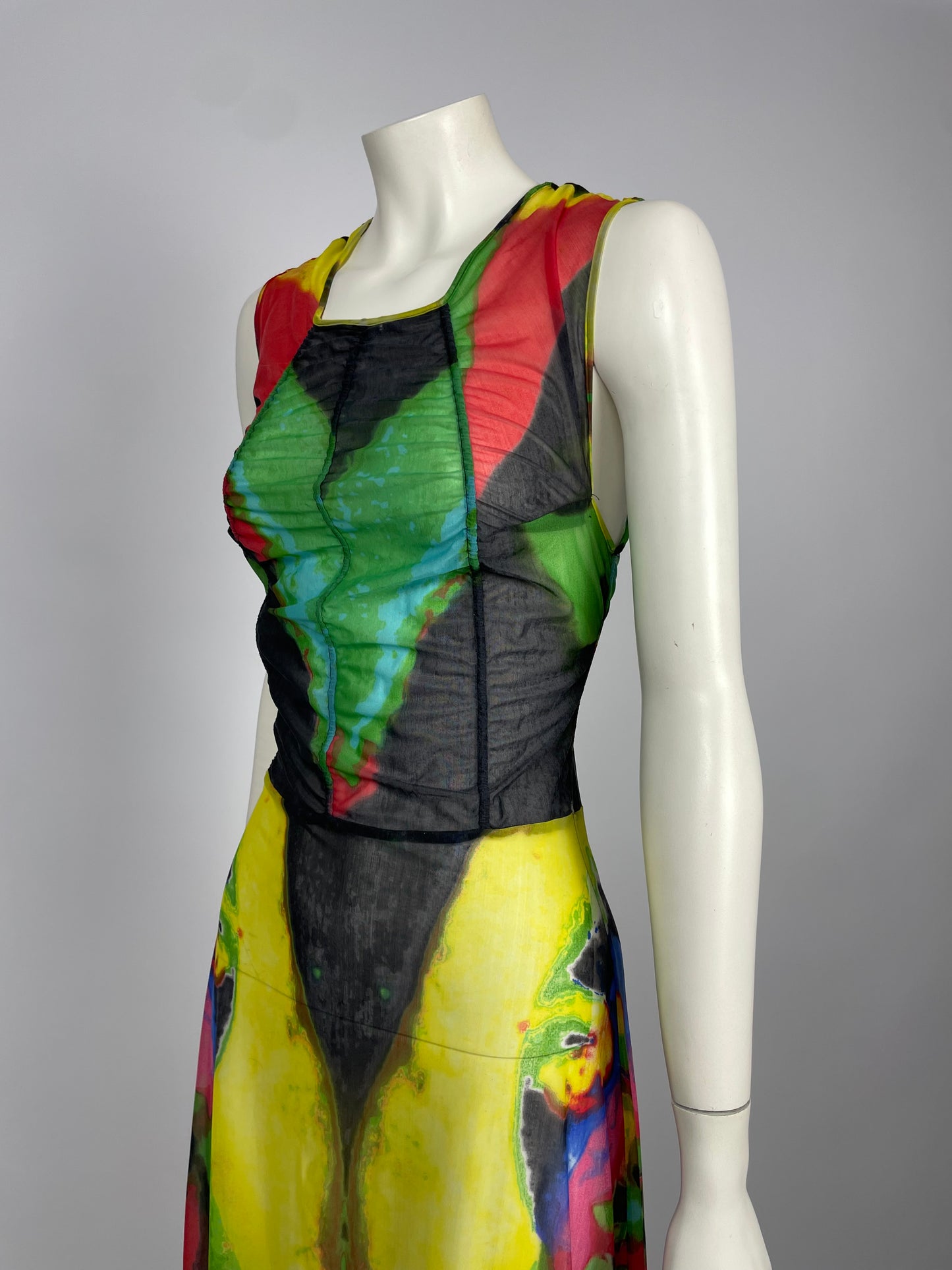 Jean Paul Gaultier S/S 2000 maxi mesh dress
