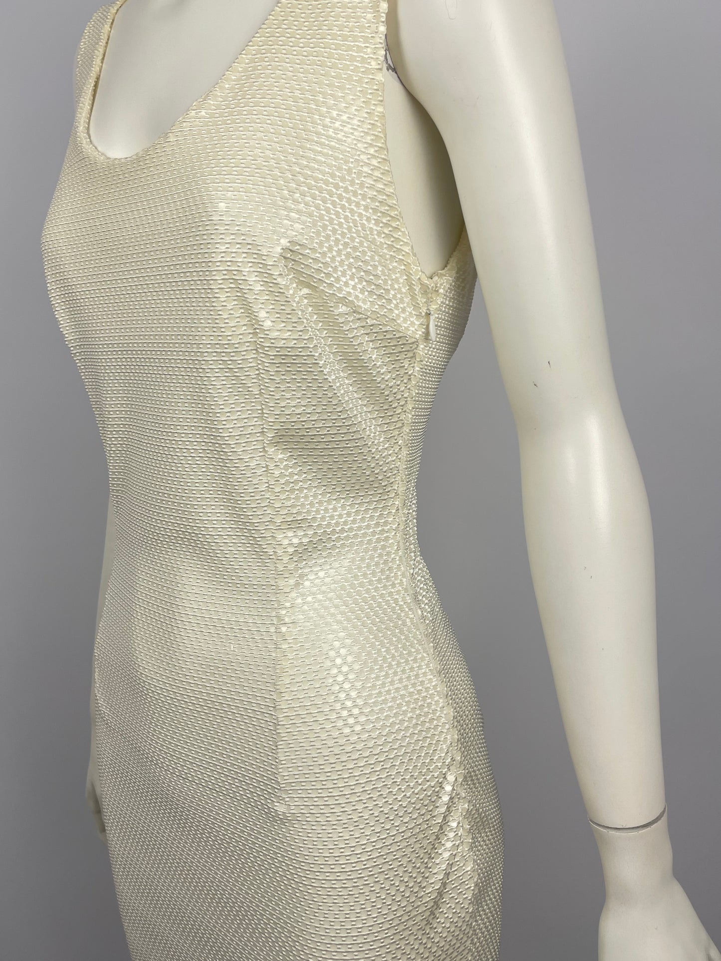 Dolce & Gabbana 1990’s Foil Effect Sheath Dress
