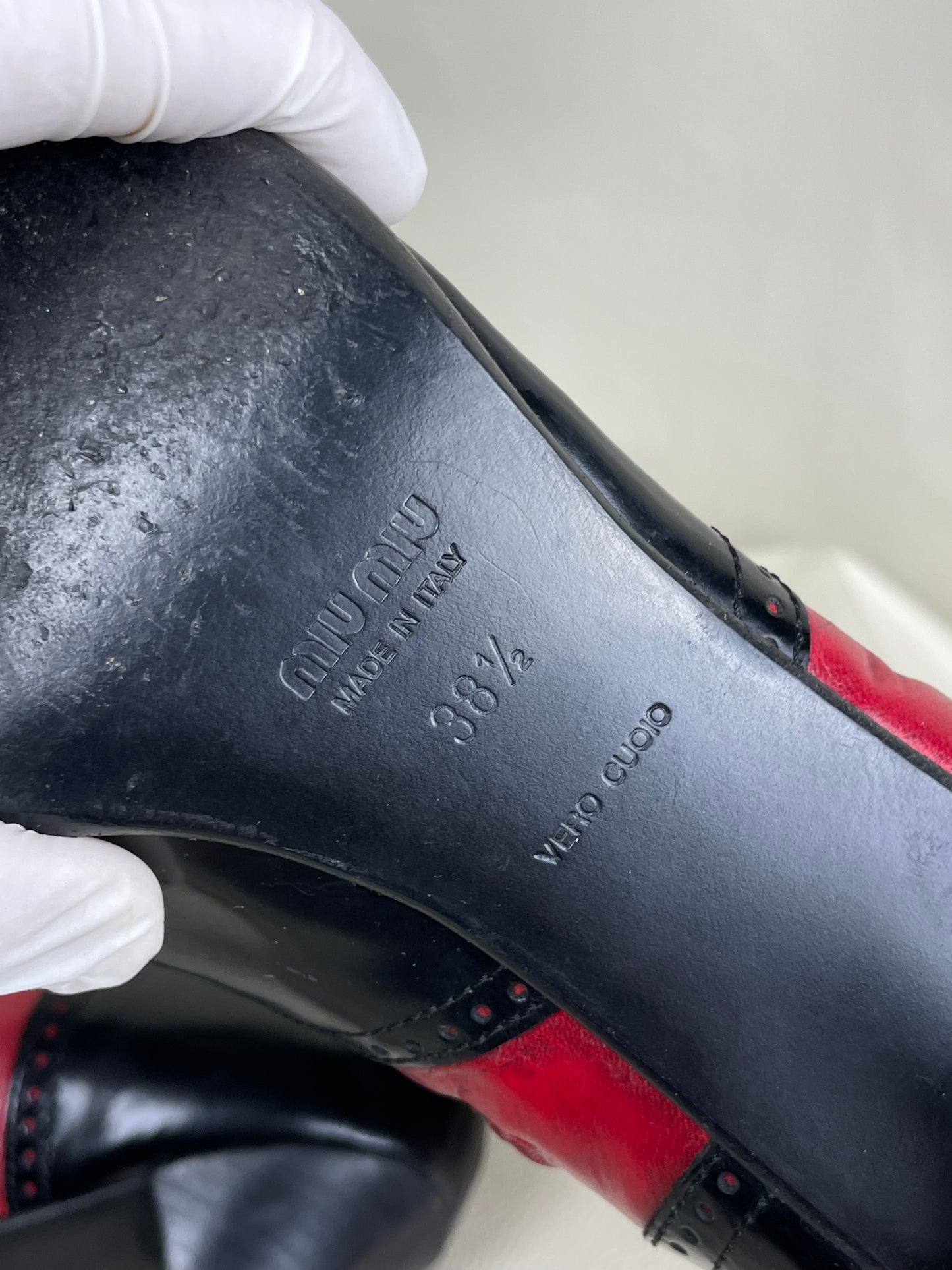 Miu Miu 1990’s Derby Boots (38’5)