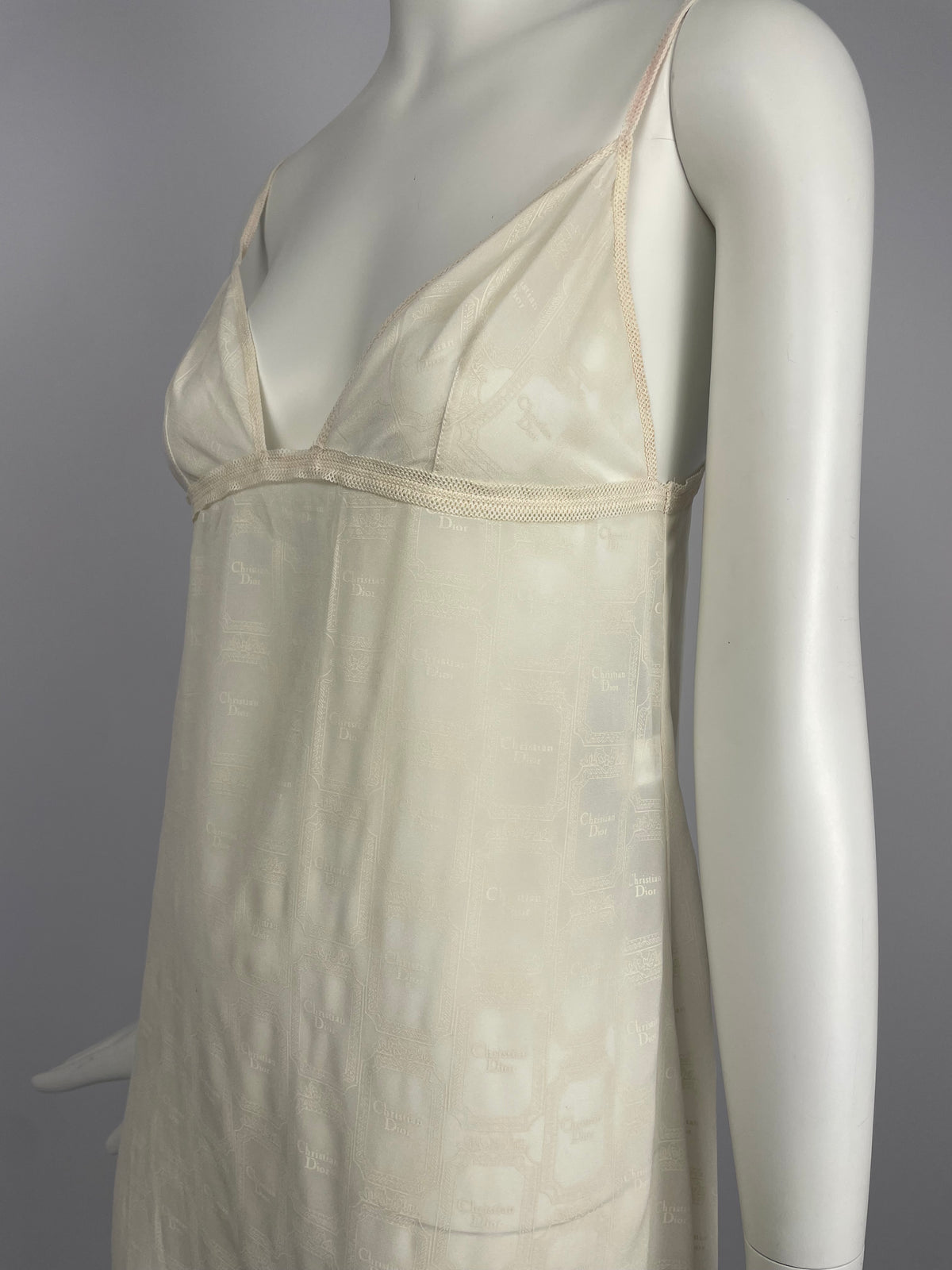 Dior 1990's Lingerie see trough dress