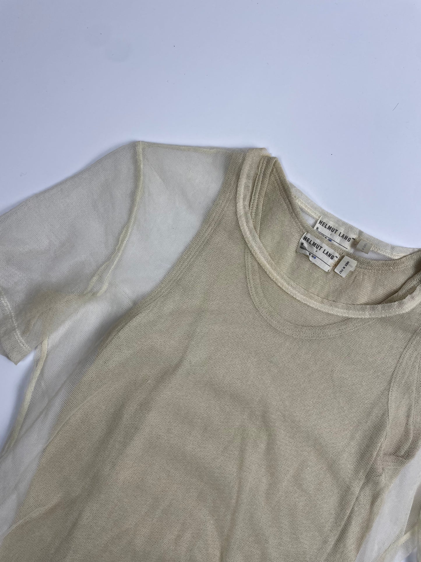 Helmut Lang S/S 1999 Mesh Twin Set