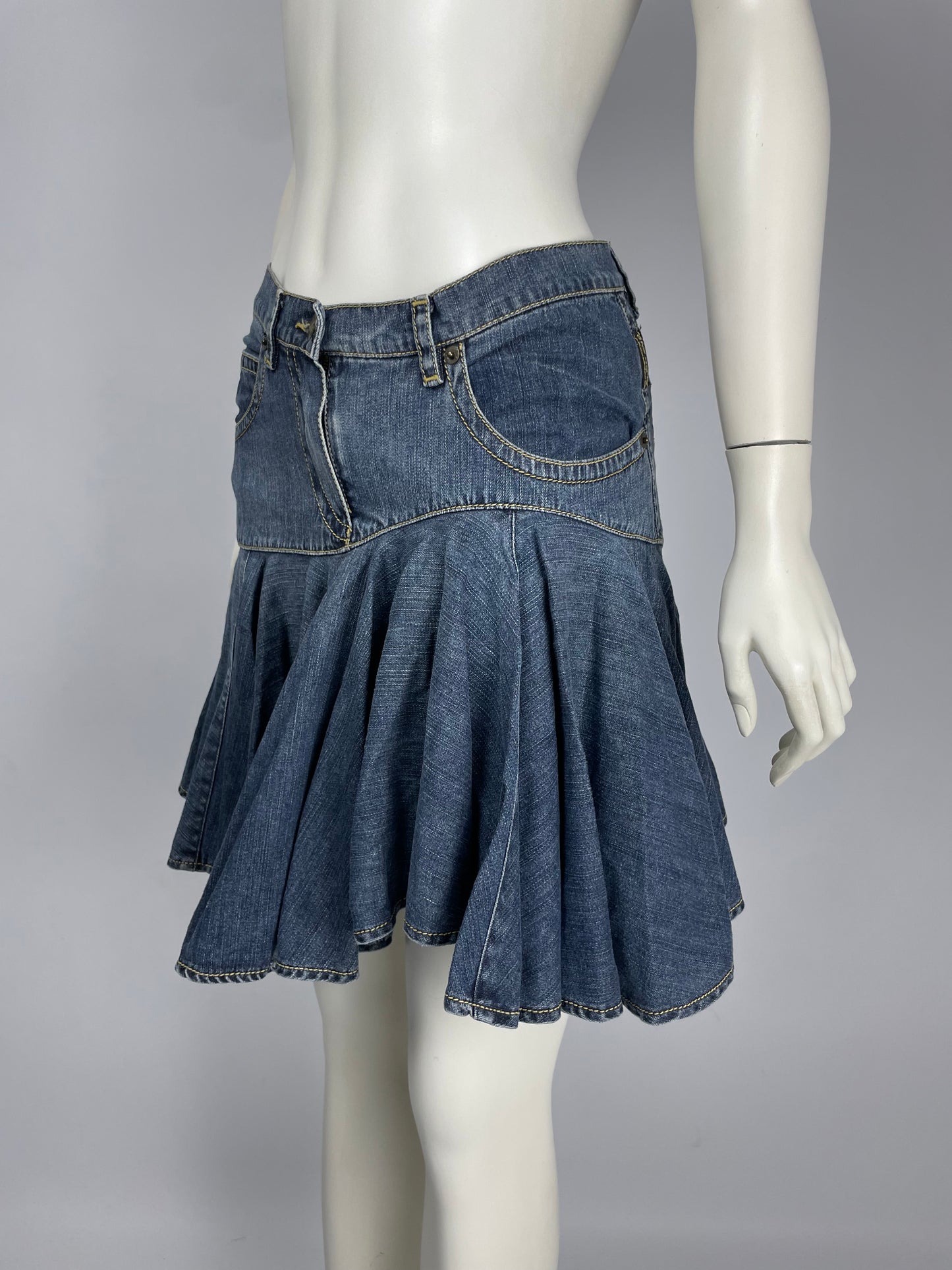 Plein Sud S/S 2003 Denim Mini Skirt