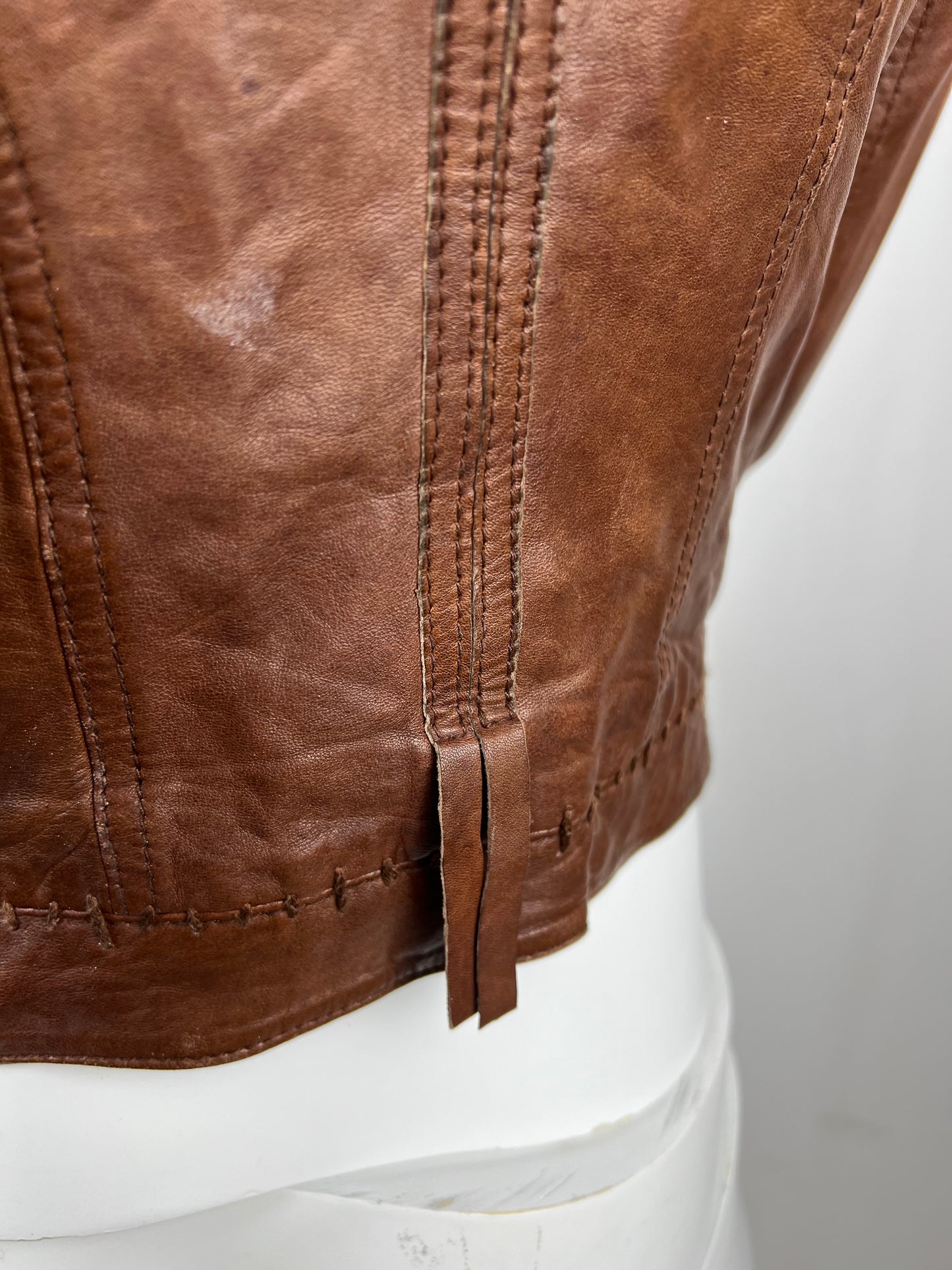 Marithé + François Girbaud Leather Jacket (S)