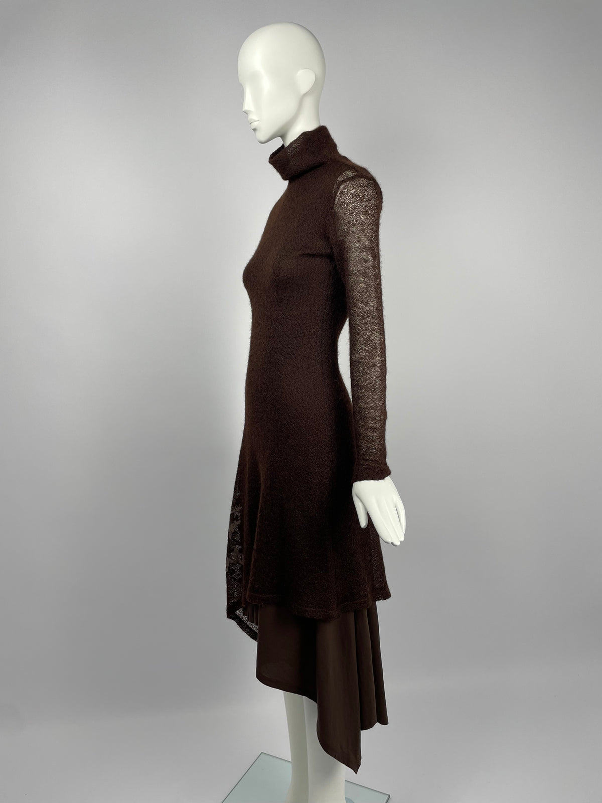 Plein Sud 1990’s double layer knit maxi dress