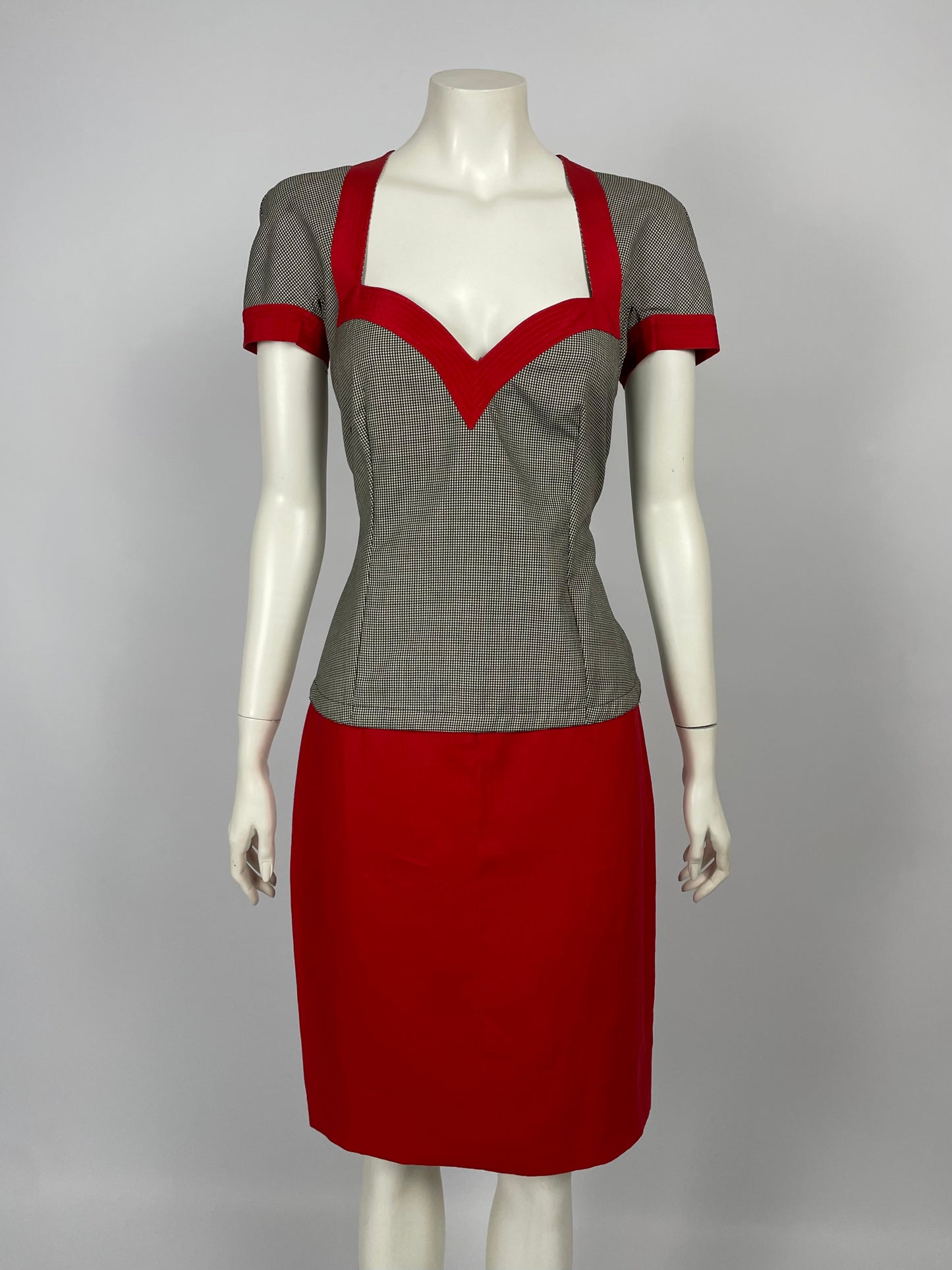 Gianni Versace F/W 1991 Houndstooth full set