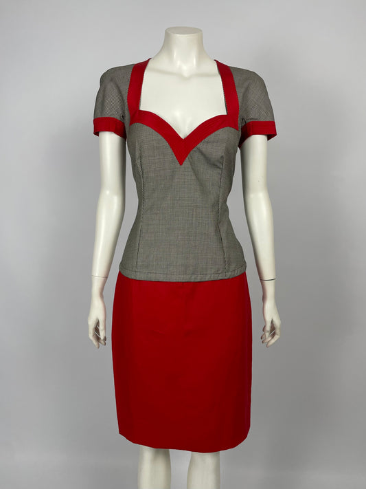 Gianni Versace F/W 1991 Houndstooth full set