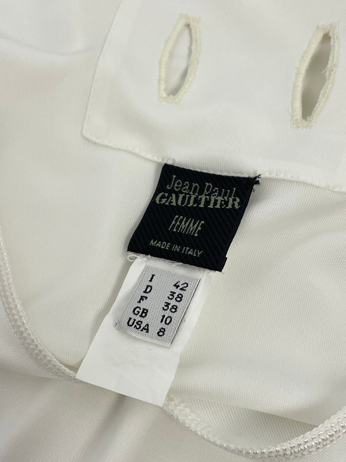 Jean Paul Gaultier white maxi dress