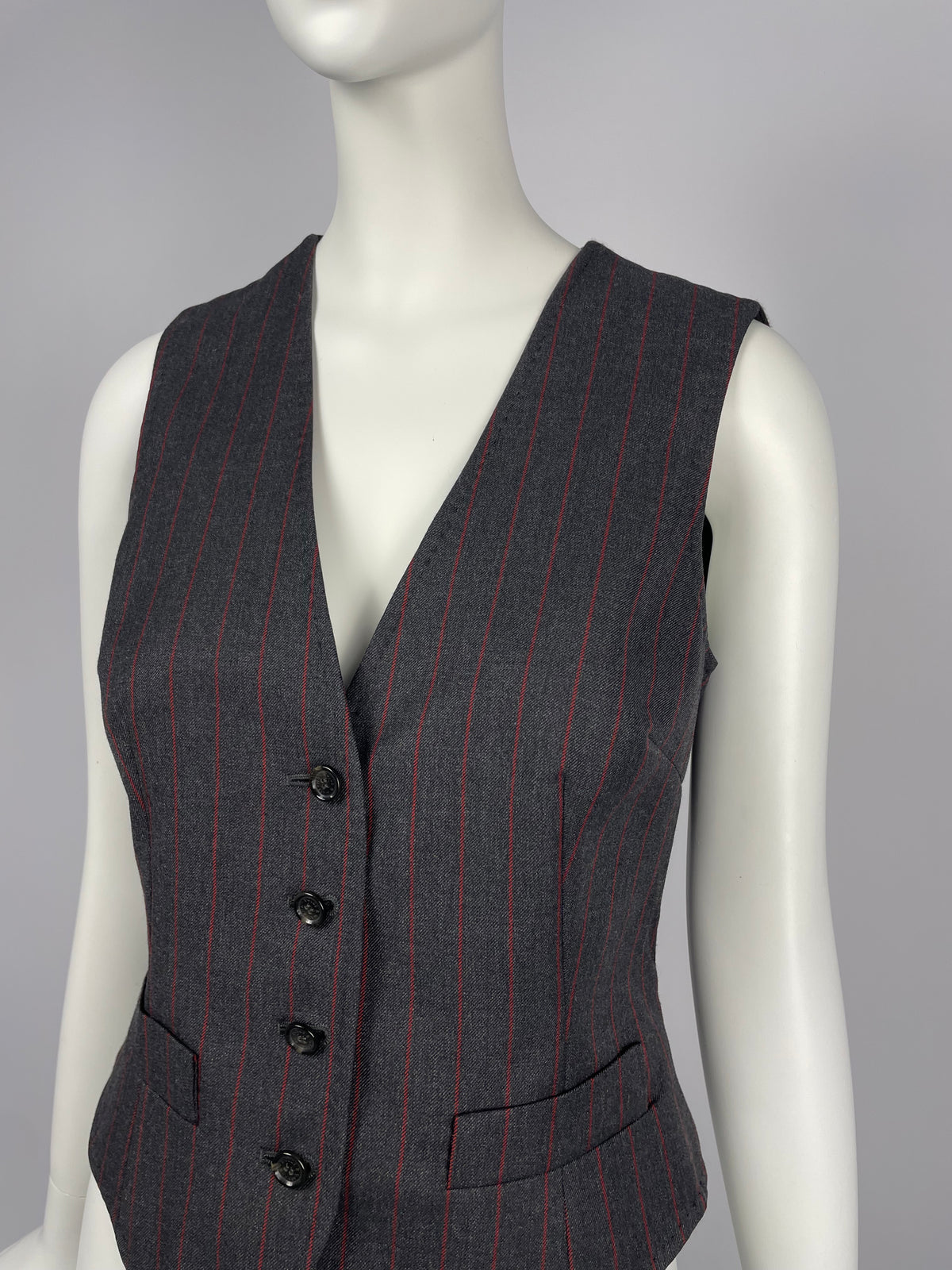 Dolce & Gabbana F/W 1997 Pinstripe wool vest