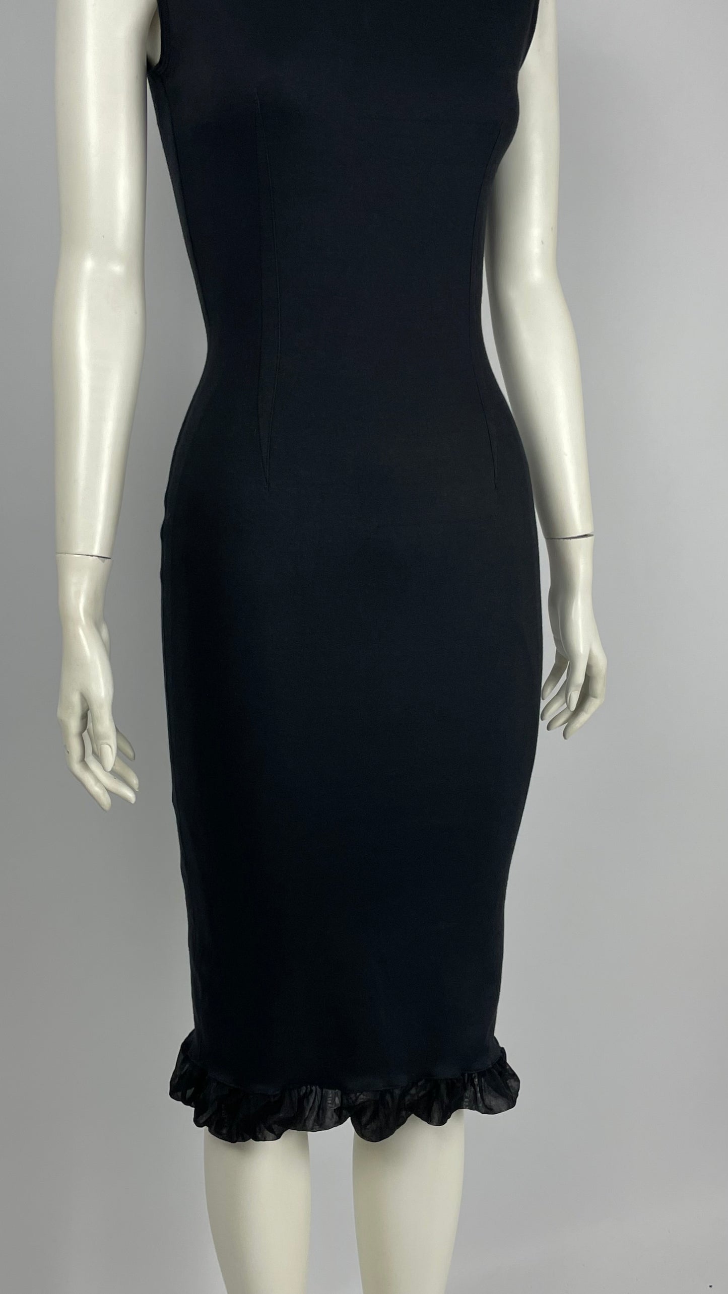 Dolce & Gabbana Early 1990’s  Sheath Double Layer Dress