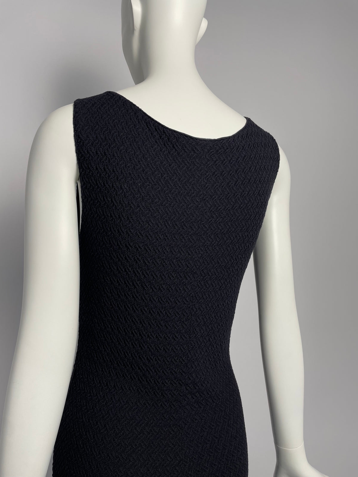 Dior F/W 2008 Knit pleated neckline dress