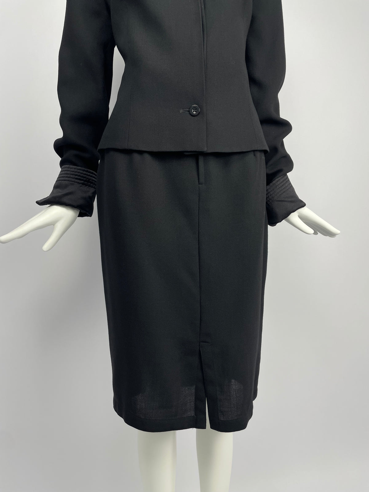 Gianni Versace Istante F/W 1990 Pearled neckline suit
