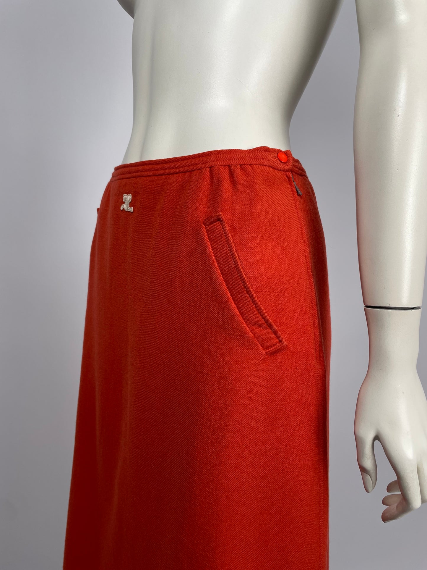 Courregès 1980’s maxi skirt.