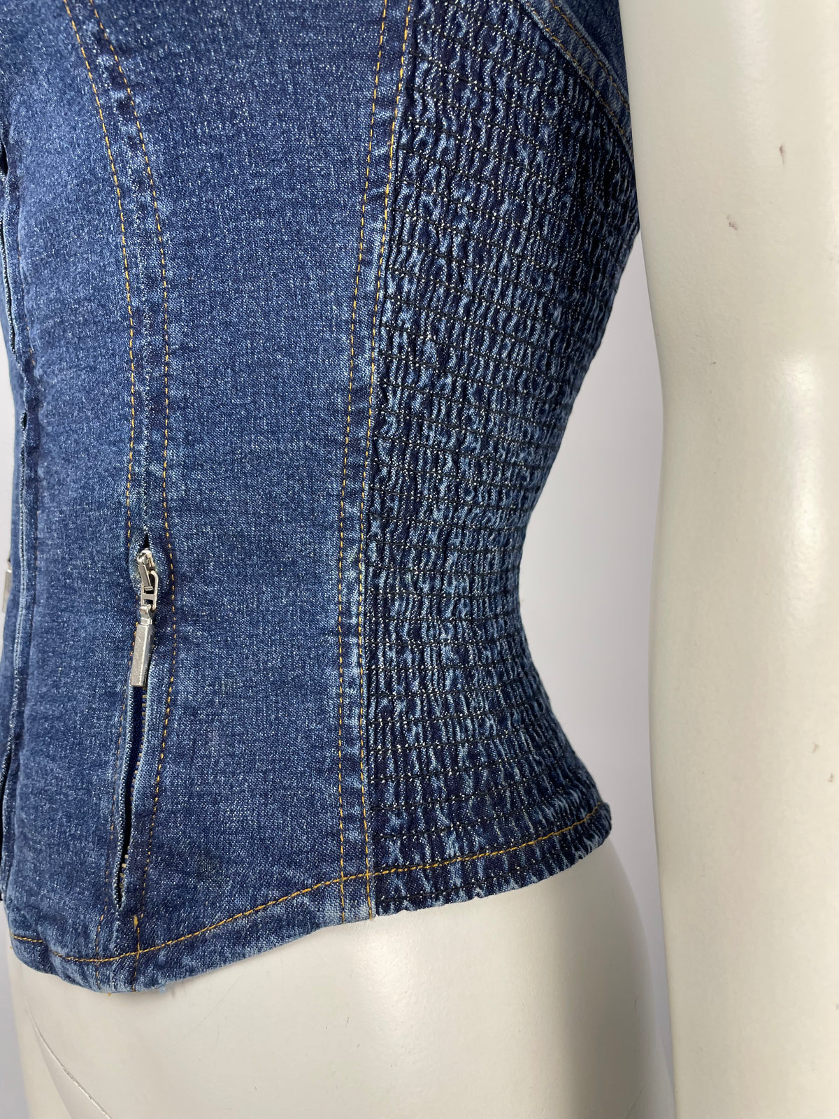 Plein Sud 2000’s denim bustier