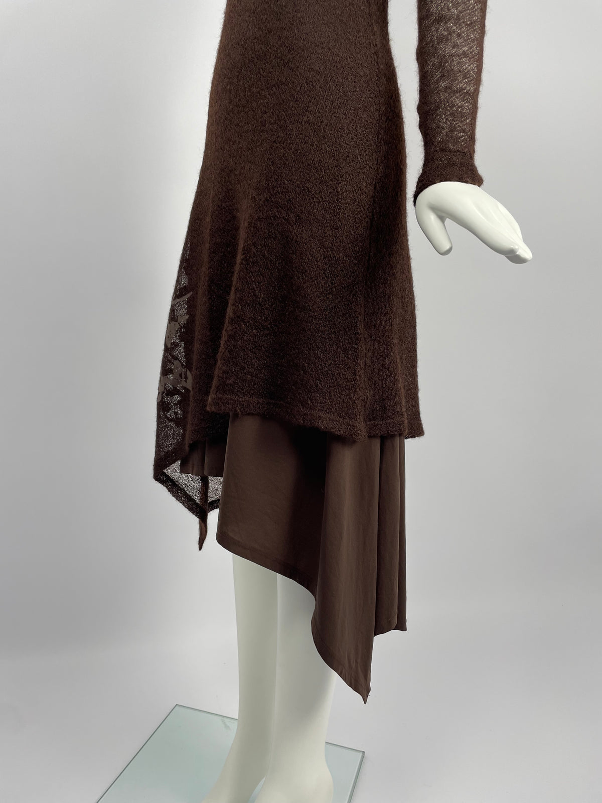 Plein Sud 1990’s double layer knit maxi dress
