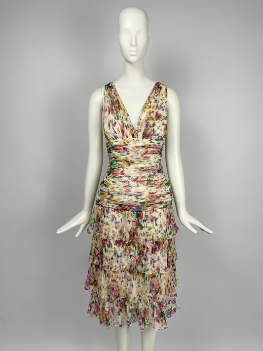Georges Rech 2000’s gathered silk summer set