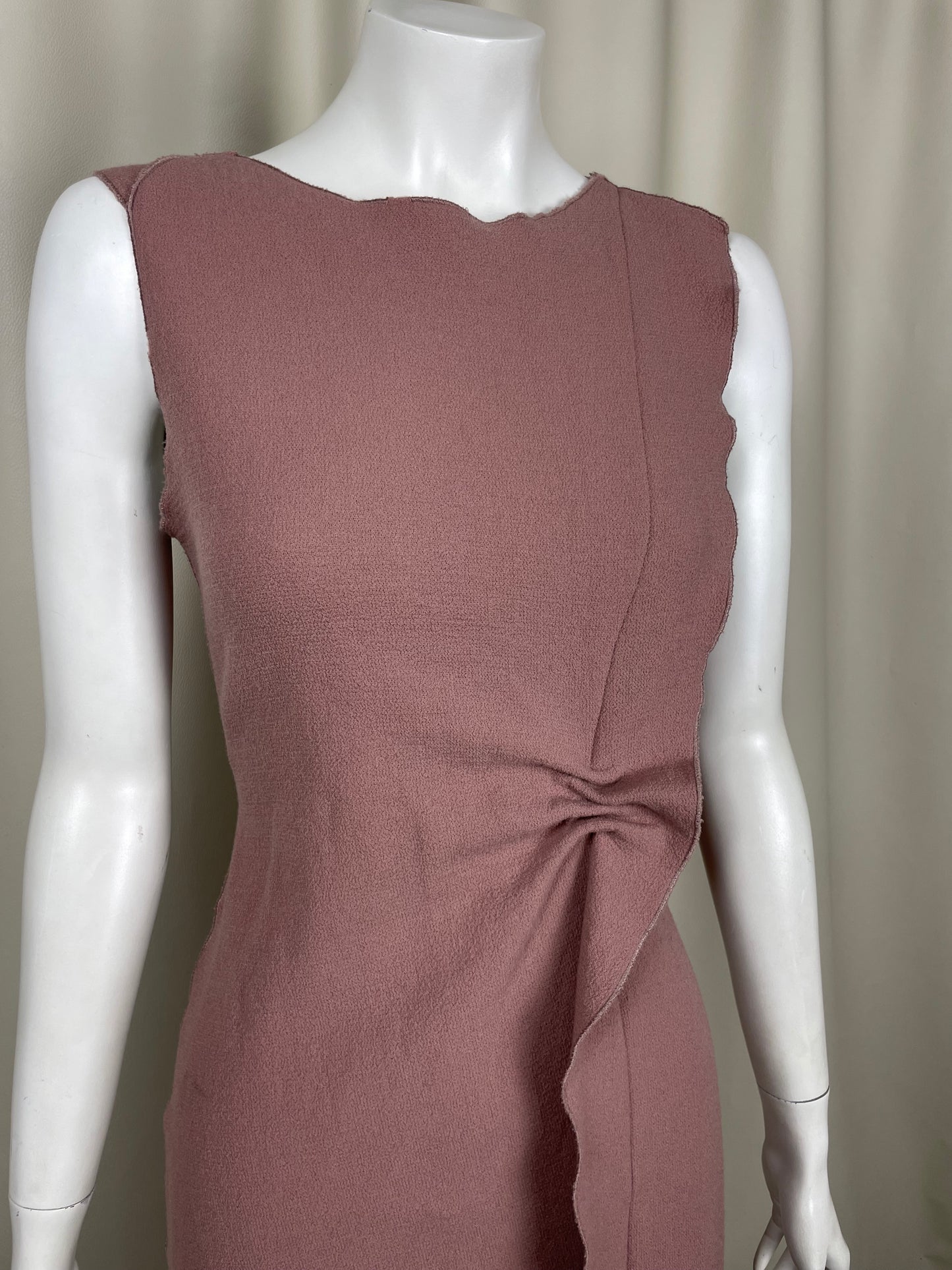 Bottega Veneta 2010’s Gathered Midi Dress (M)
