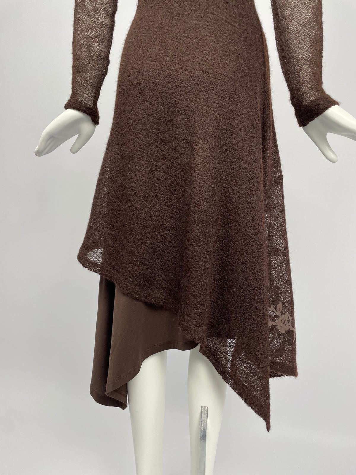 Plein Sud 1990’s double layer knit maxi dress