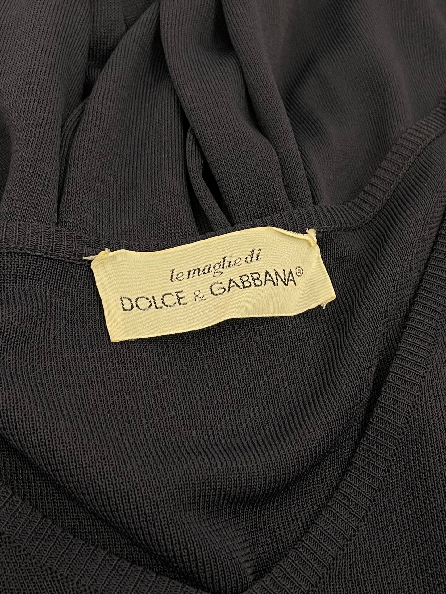 Dolce & Gabbana 1990’s heavy knit maxi dress.