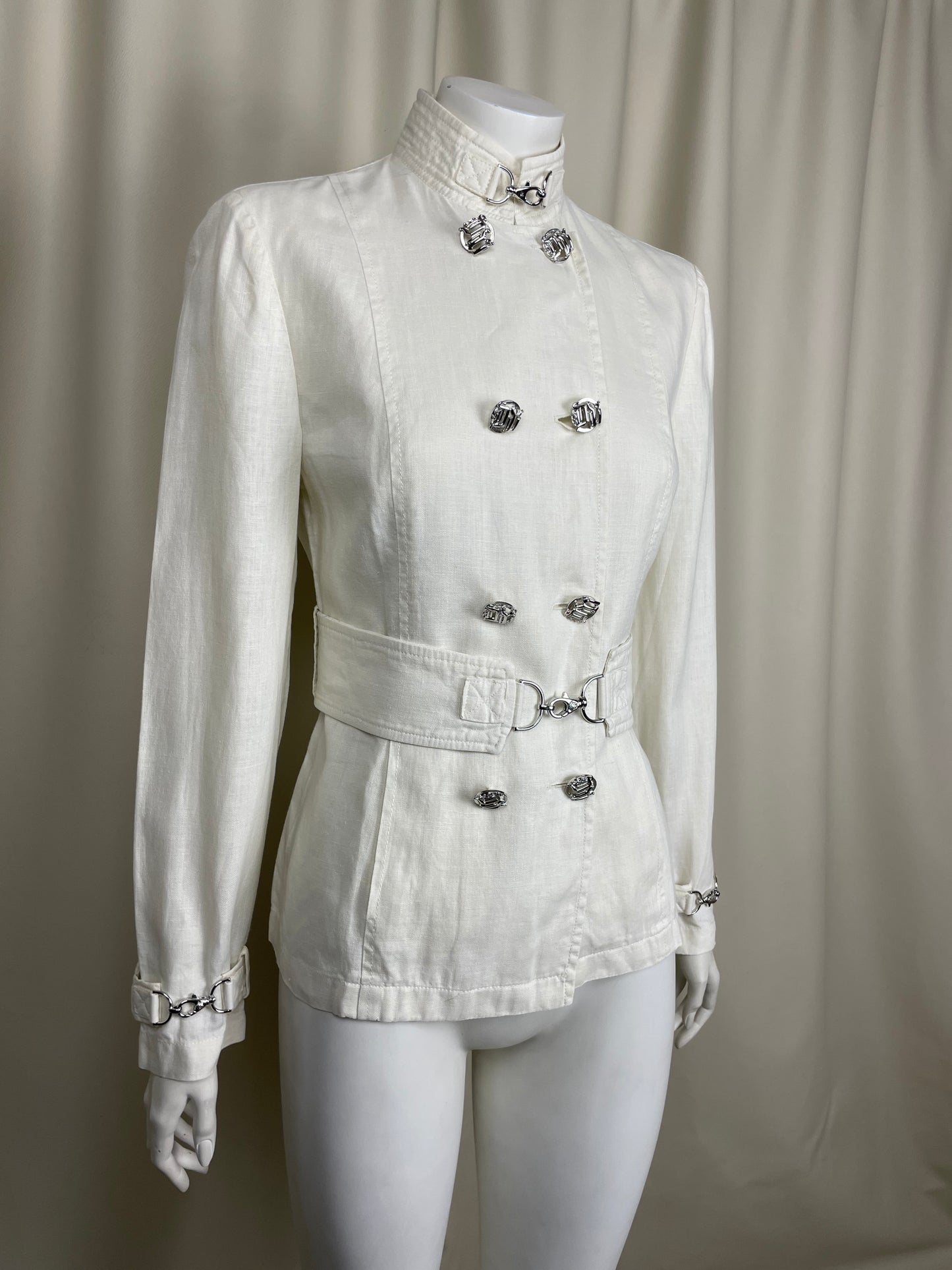 Gianni Versace 1990’s Linen Safari Coat