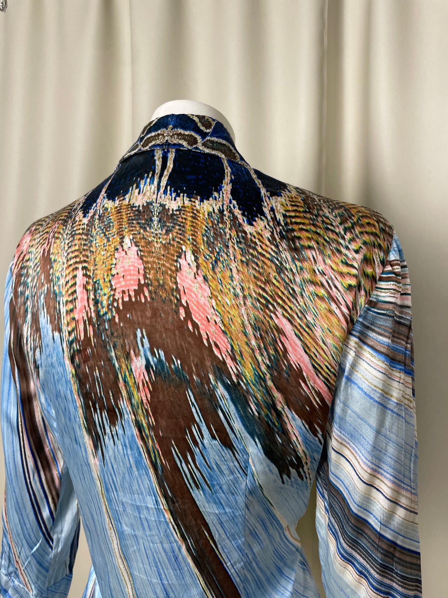 Roberto Cavalli S/S 2004 Silk Printed Chemise (M)