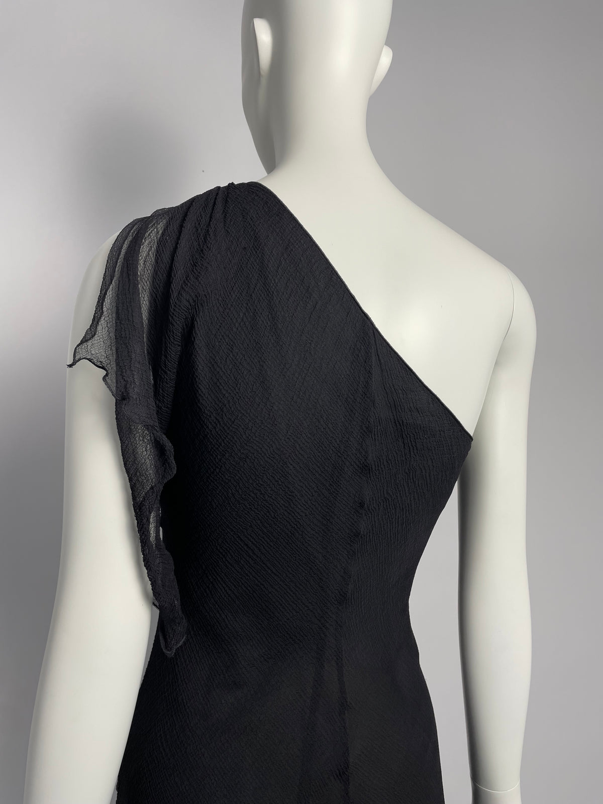 Emporio Armani 1990's Bias ruffle maxi dress