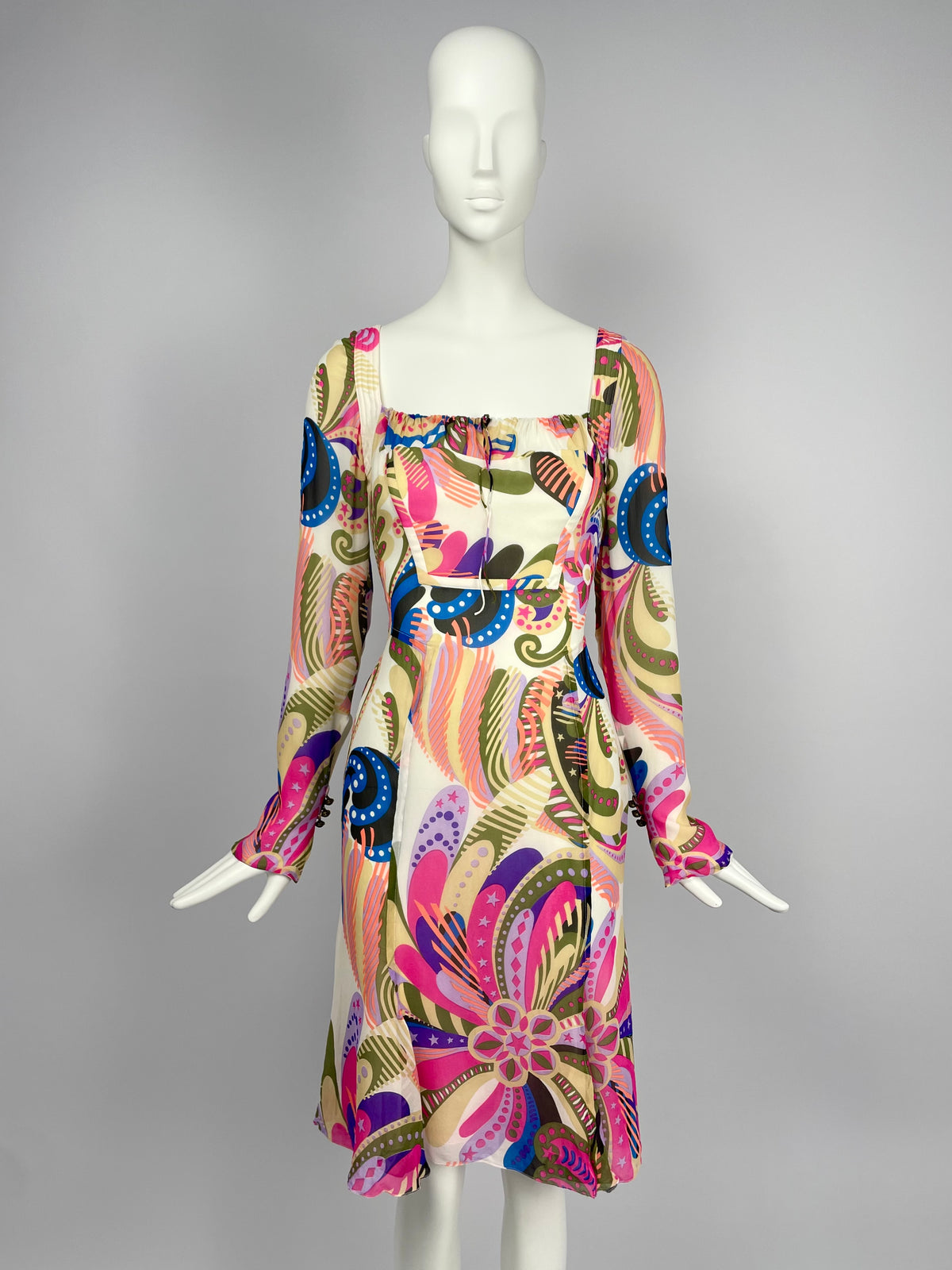 Gianni Versace Couture F/W 2002 Silk Dress