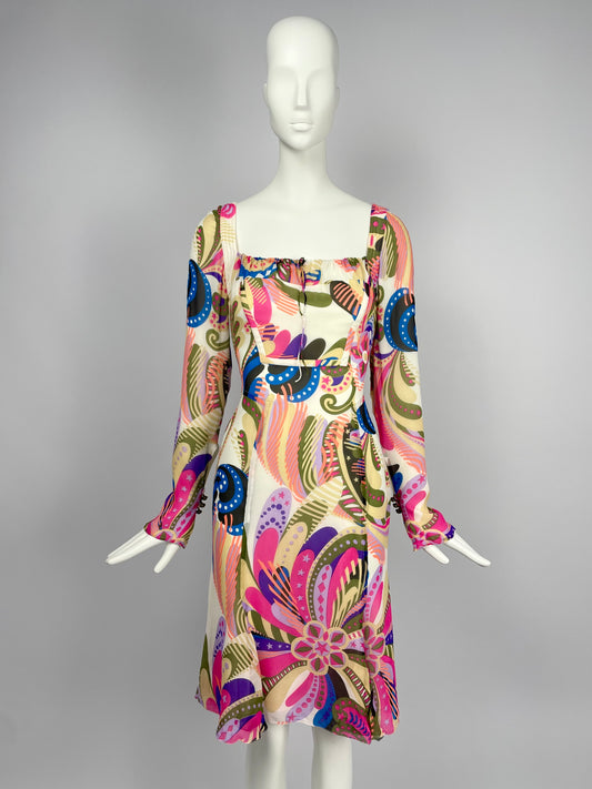 Gianni Versace Couture F/W 2002 Silk Dress