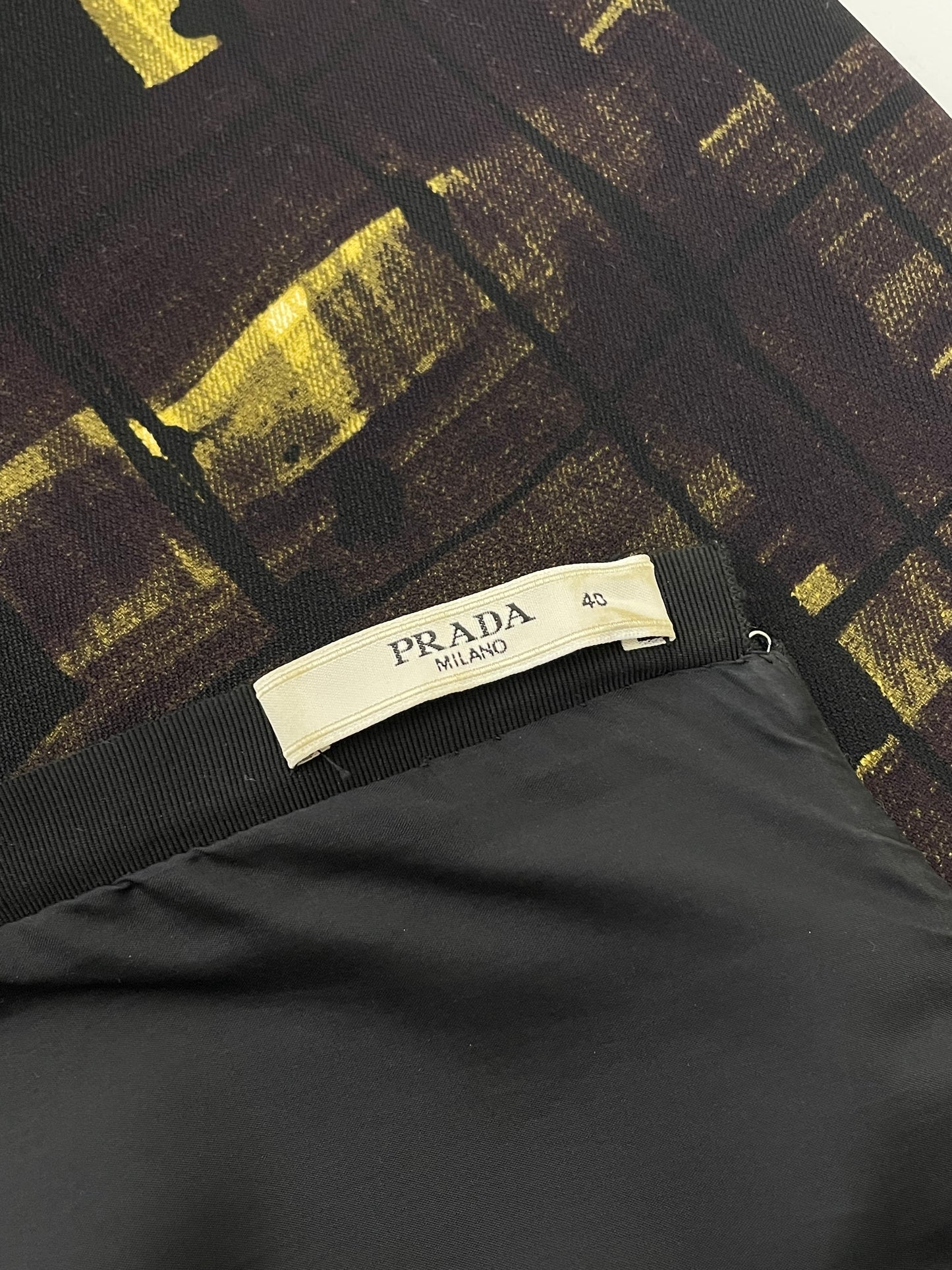 Prada F/W 2010 Squares print top.