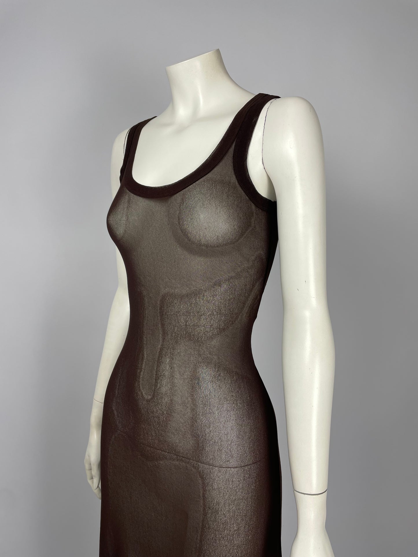 Jean Paul Gaultier mesh maxi dress