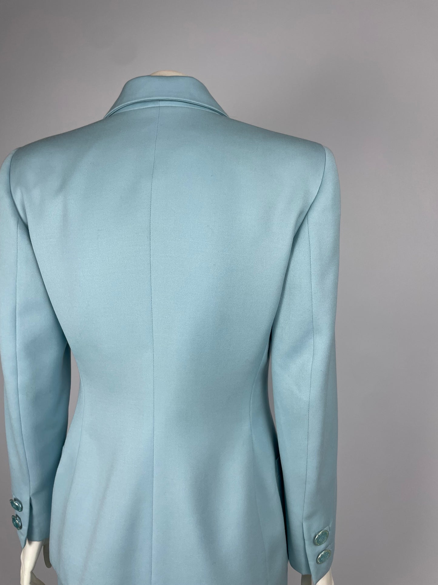 Gianni Versace Couture F/W 1995 Pastel Blue Suit