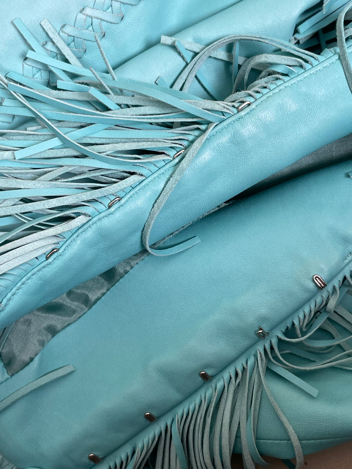 Gianni Versace S/S 2002 Fringes Leather Blazer (M)