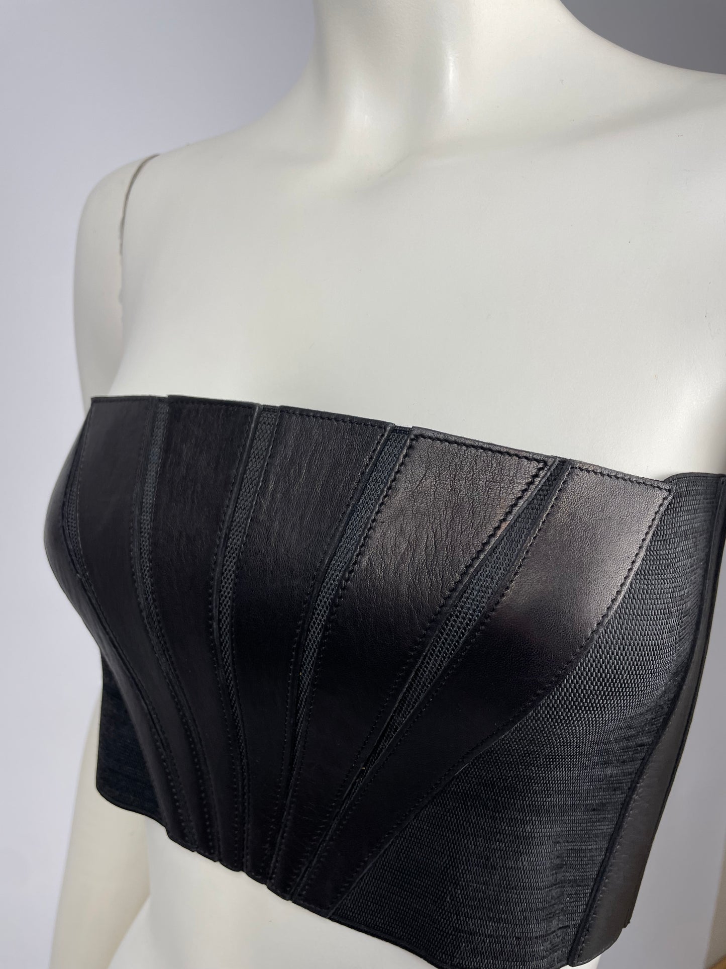Claude Montana 1980’s Leather Bustier