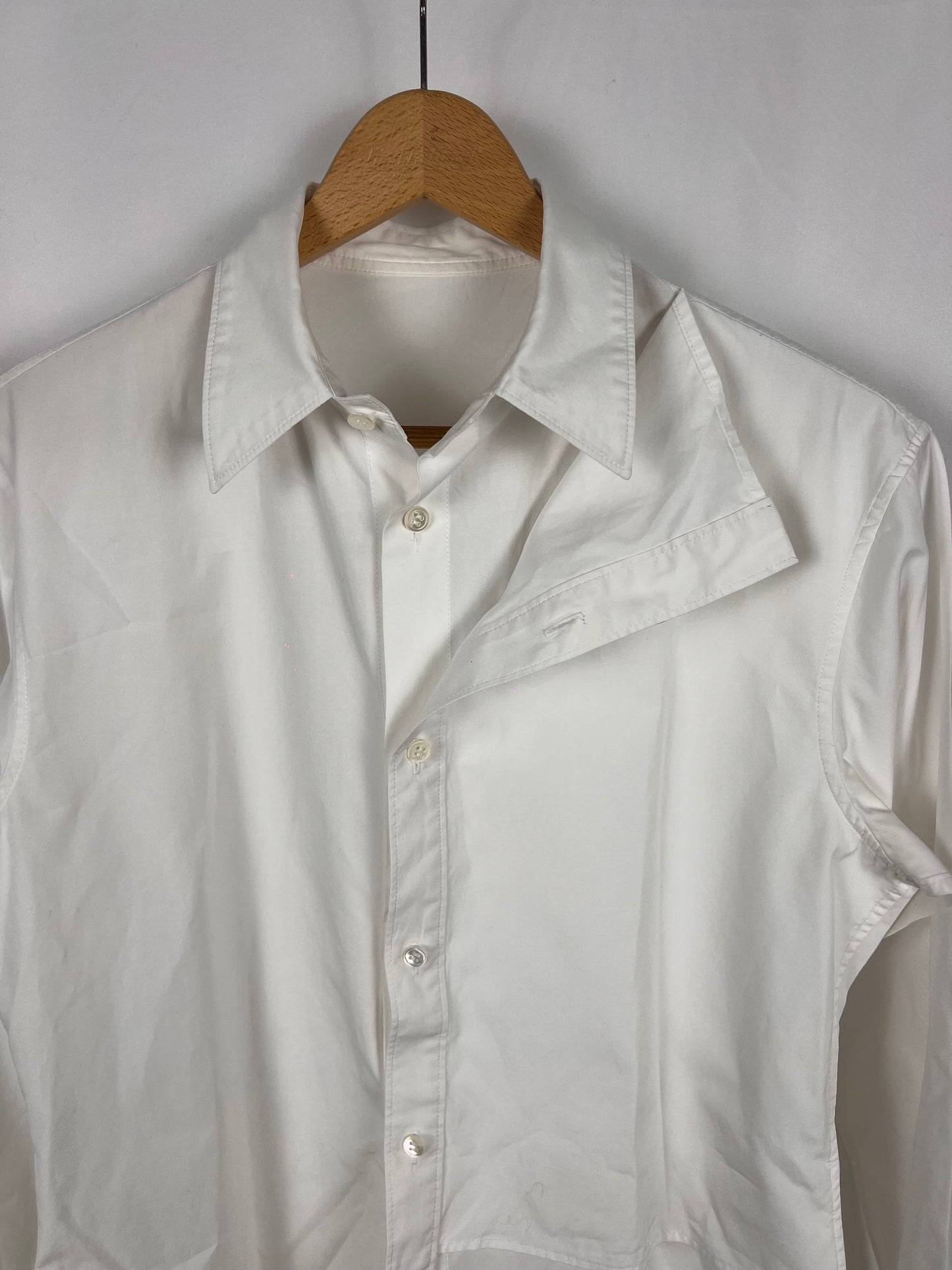 Yohji Yamamoto white Lapel shirt (S)