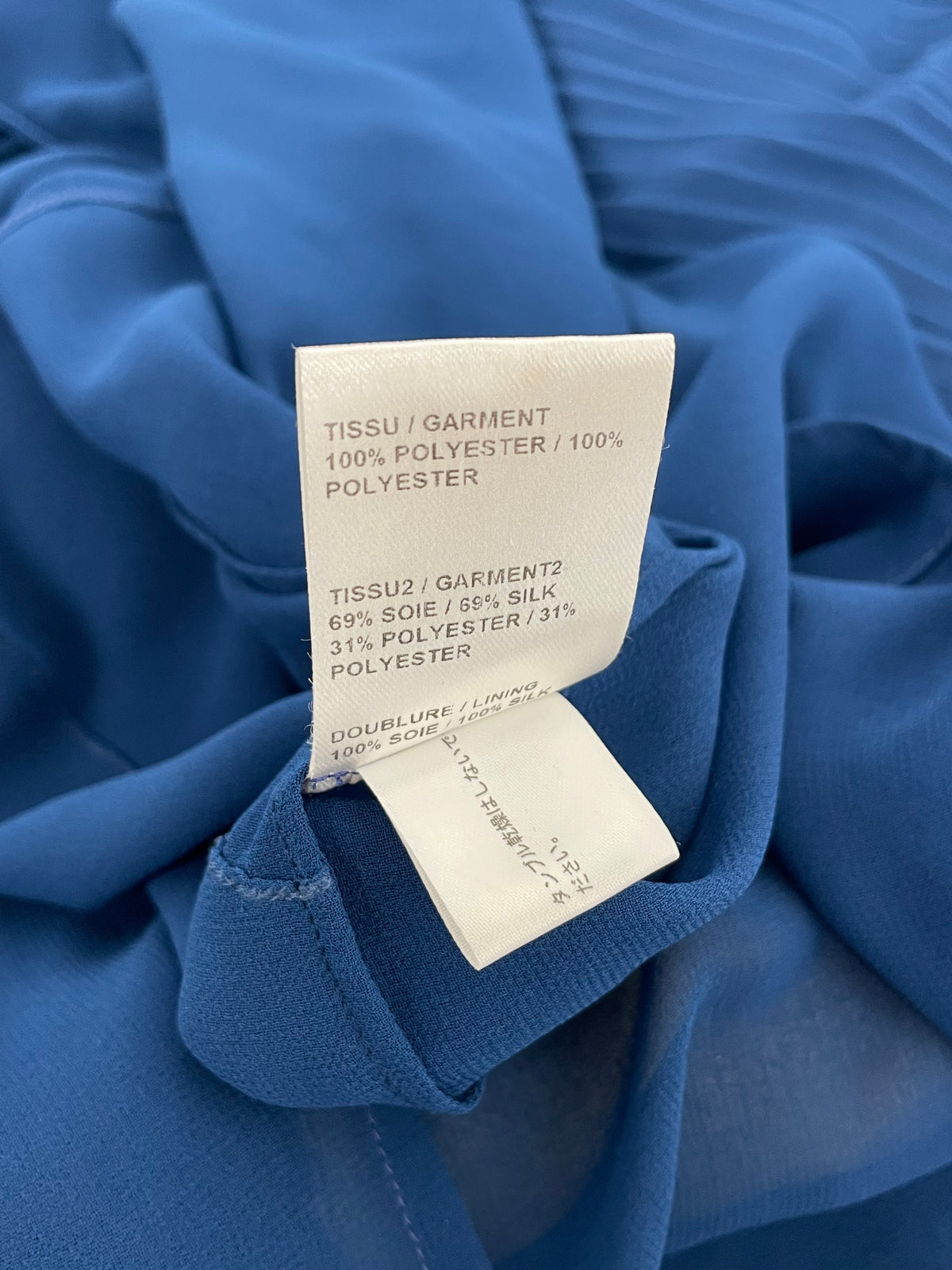 Chloé S/S 2014 blue pleats dress.