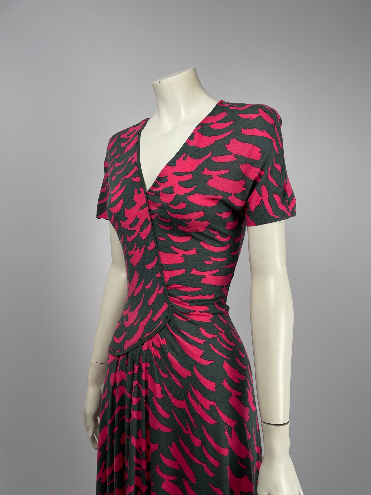 Kenzo 2000’s pink camo maxi dress.