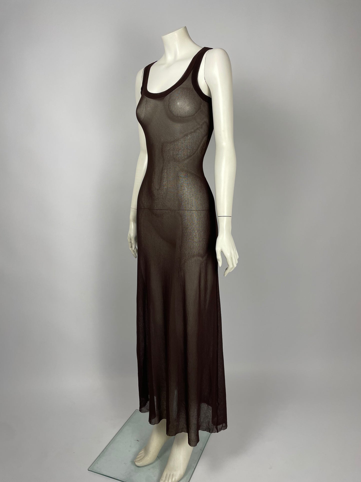 Jean Paul Gaultier mesh maxi dress