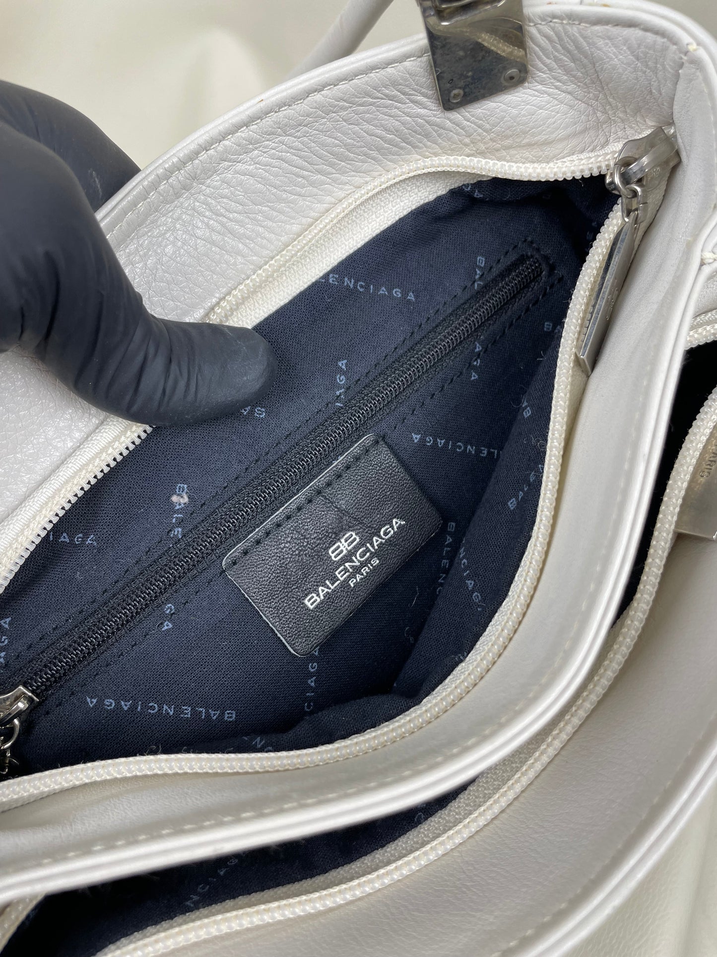 Balenciaga White Bag