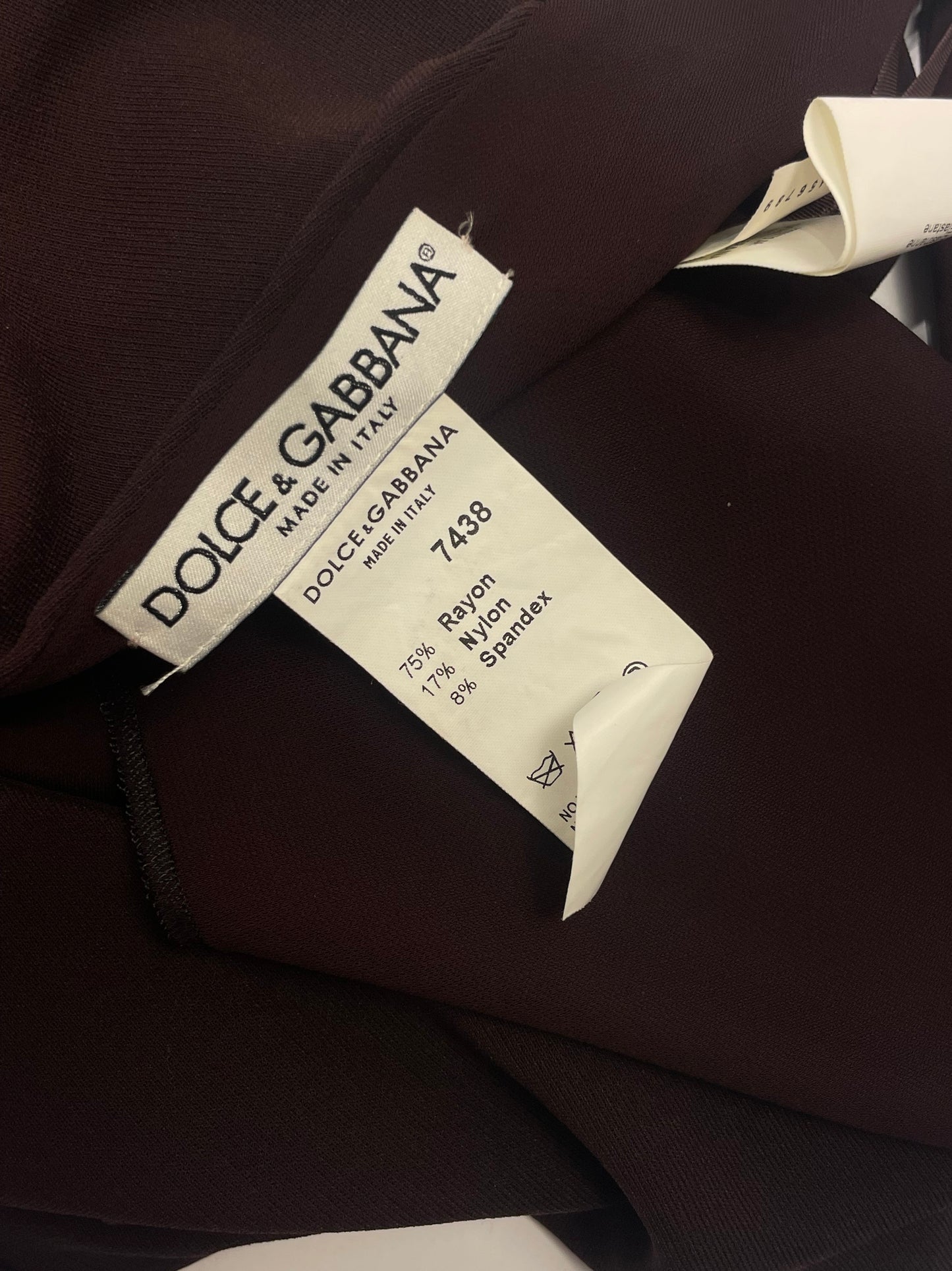 Dolce & Gabbana 1990’s V-Neckline buckle dress