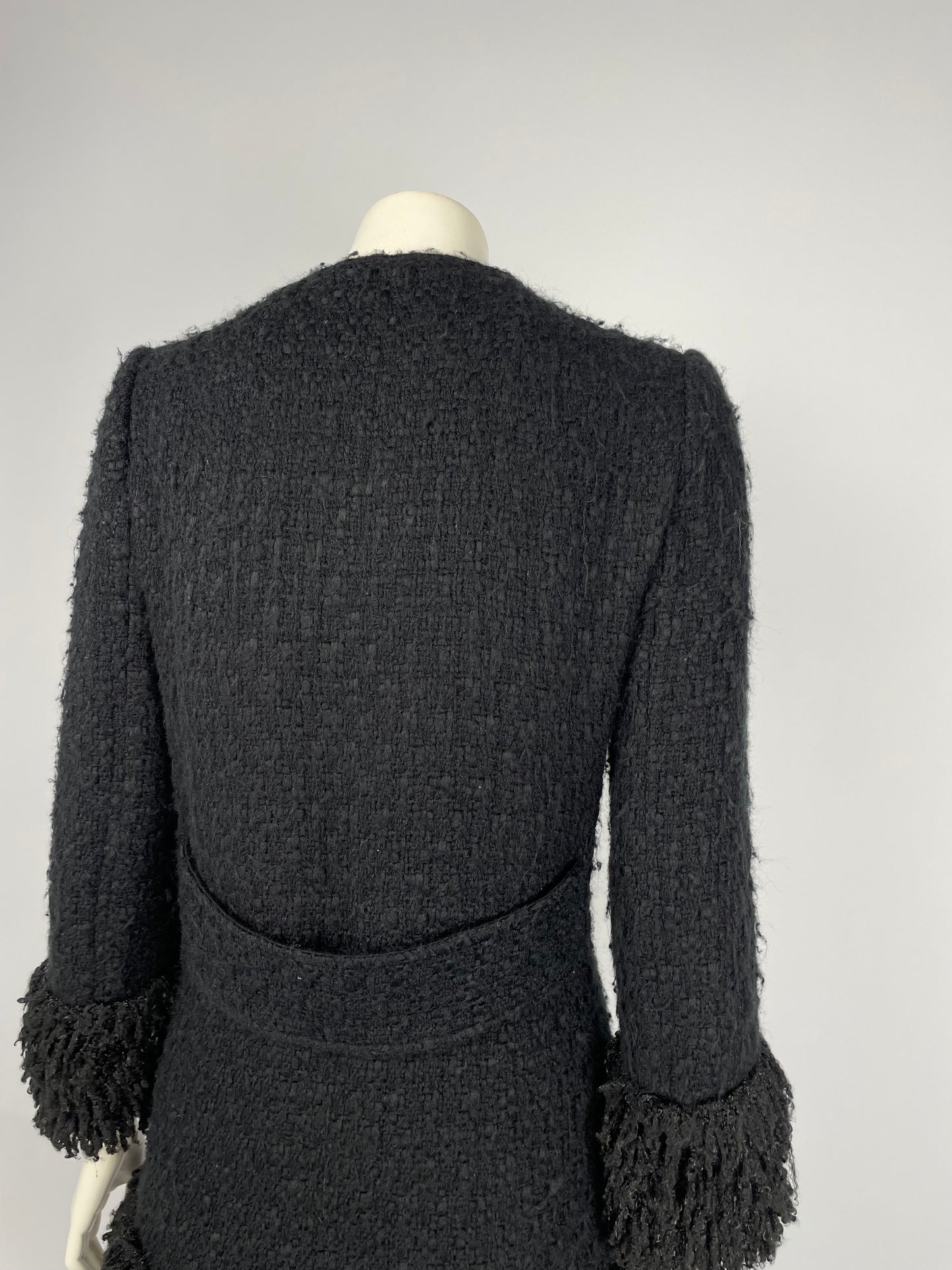Dolce & Gabbana 2000’s Fur & tweed coat.