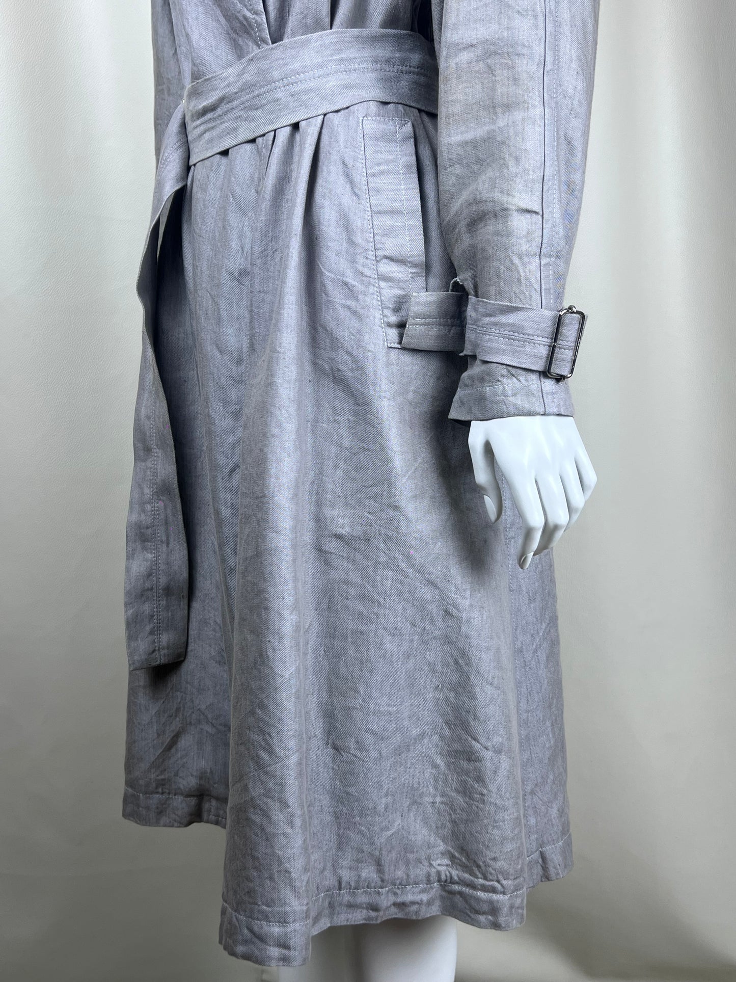Yohji Yamamoto Y’s A/W 2013 linen trench coat (L)
