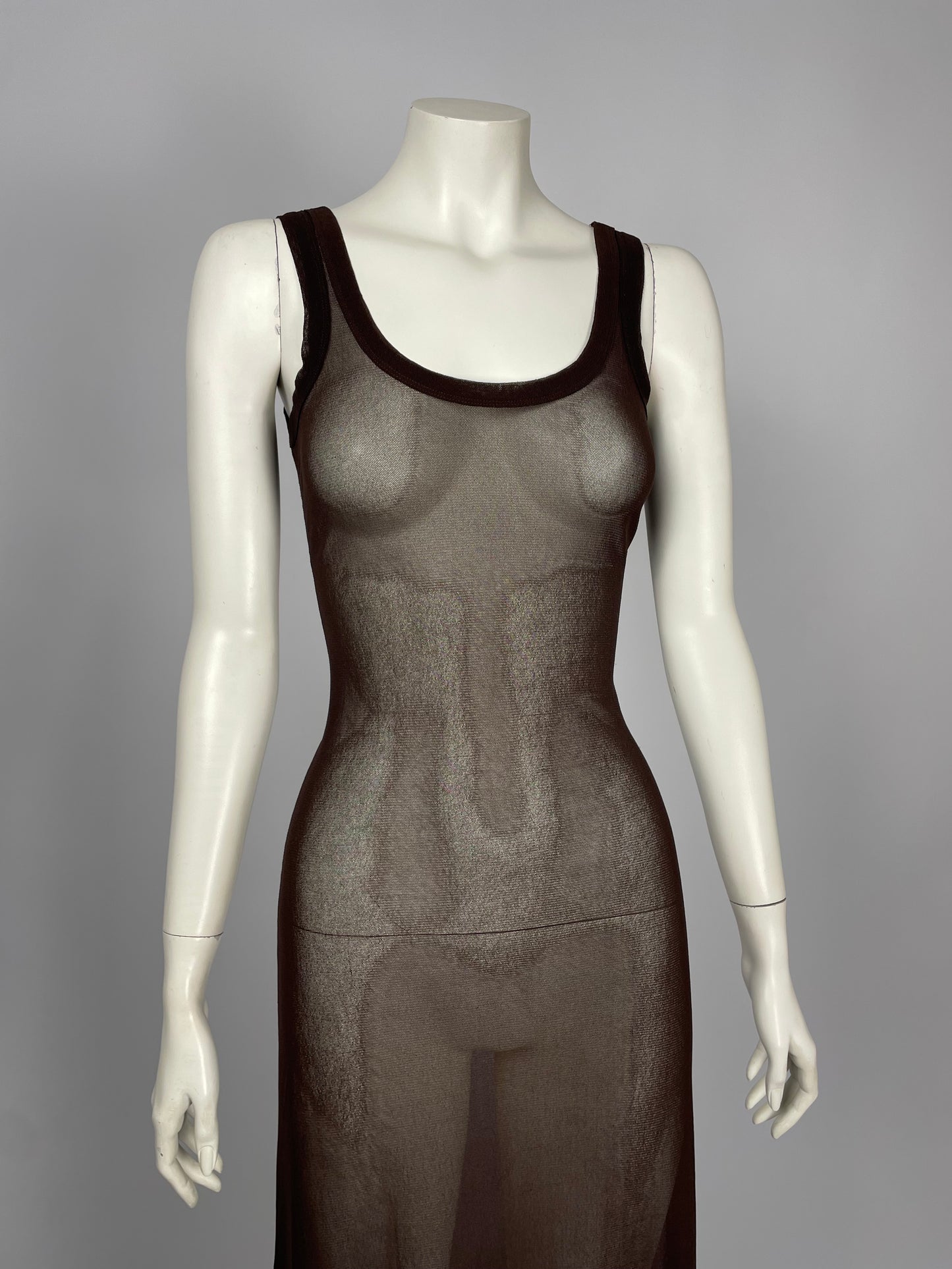 Jean Paul Gaultier mesh maxi dress
