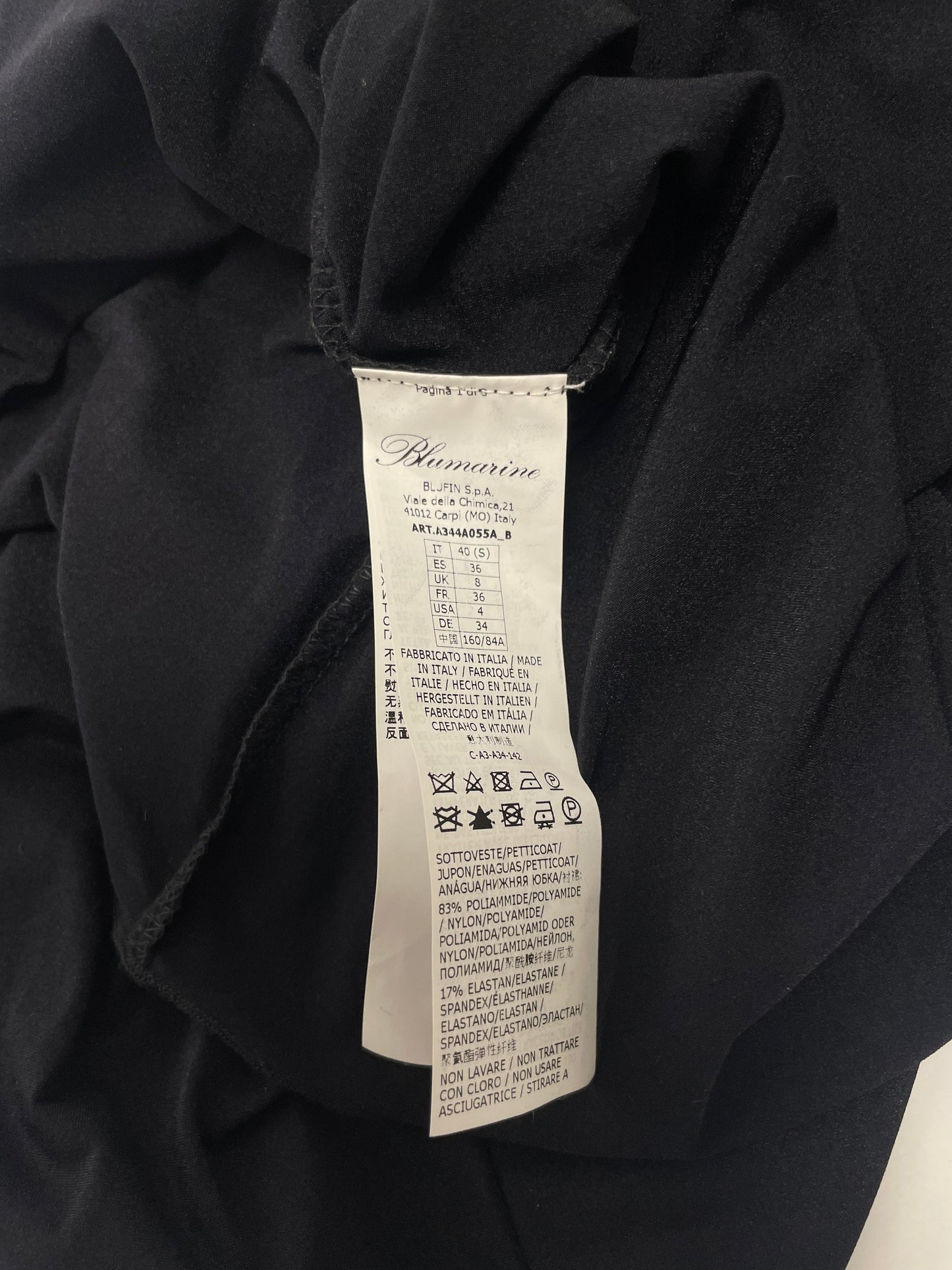 Blumarine 2000’s wide neckline gown
