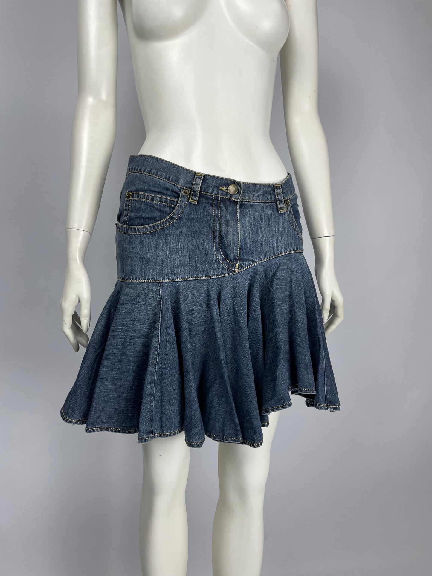 Plein Sud S/S 2003 Denim Mini Skirt