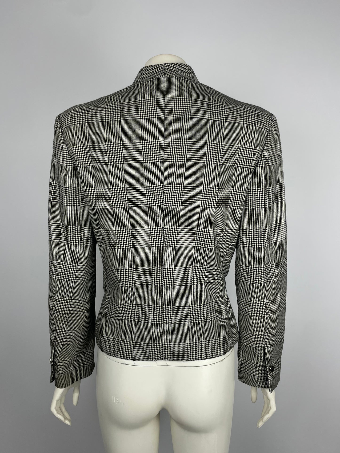 Gianni Versace F/W 1989 Houndstooth Cropped Blazer