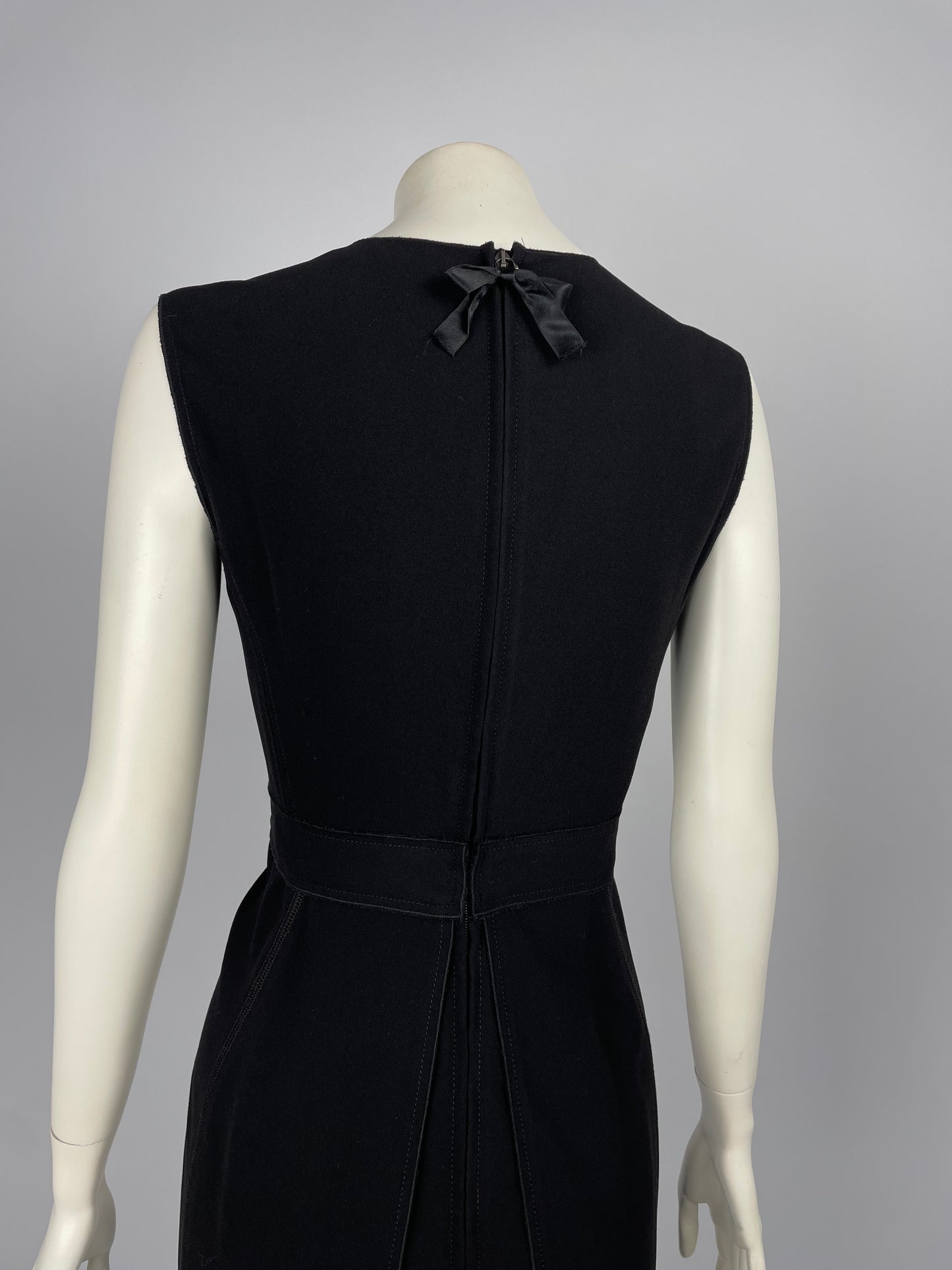 Prada 2008 V - neck deconstructed dress.