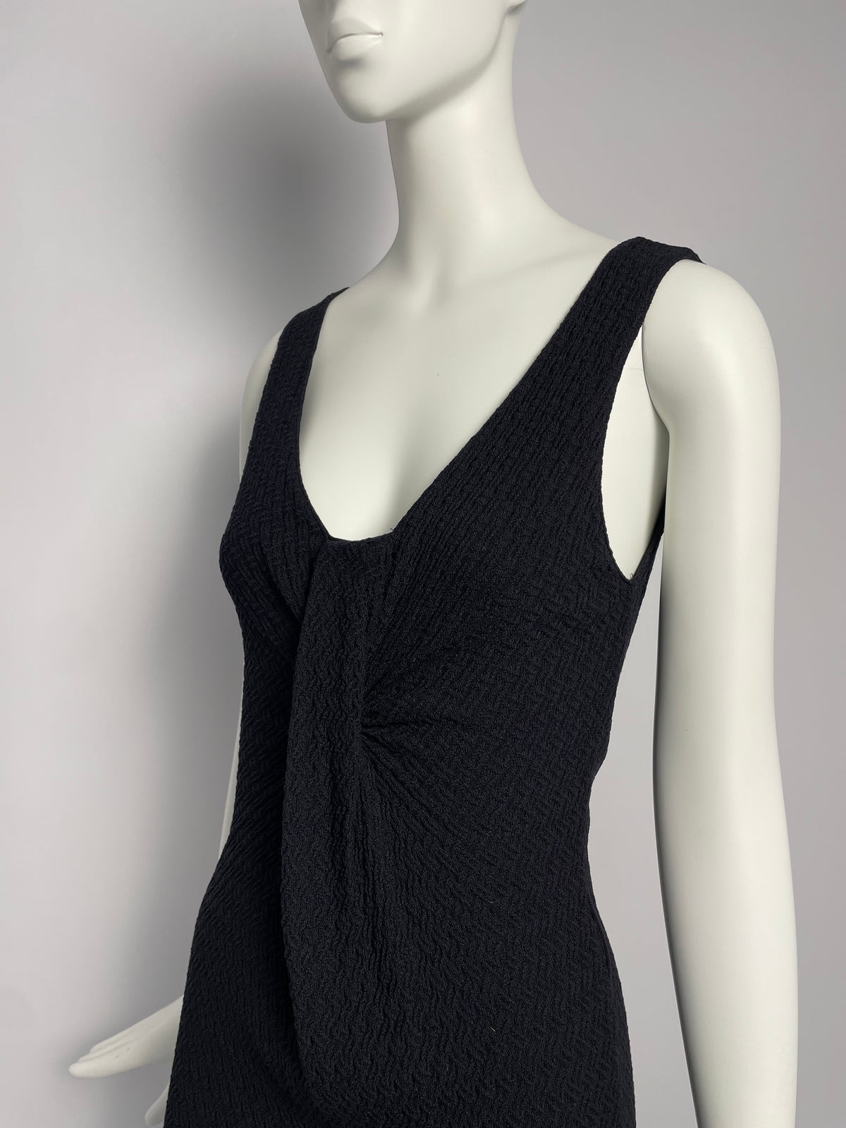 Dior F/W 2008 Knit pleated neckline dress