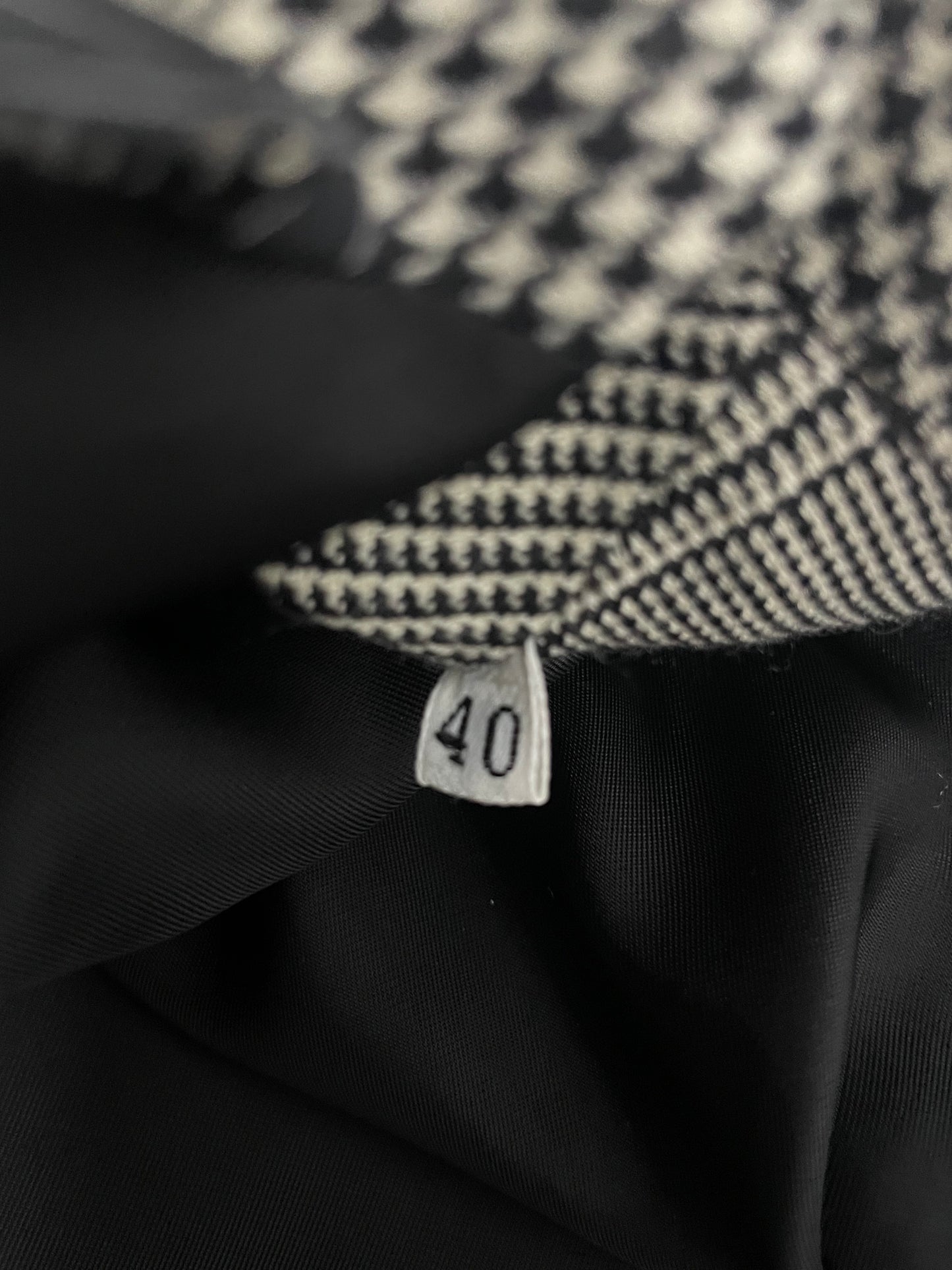 Gianni Versace F/W 1989 Houndstooth Cropped Blazer