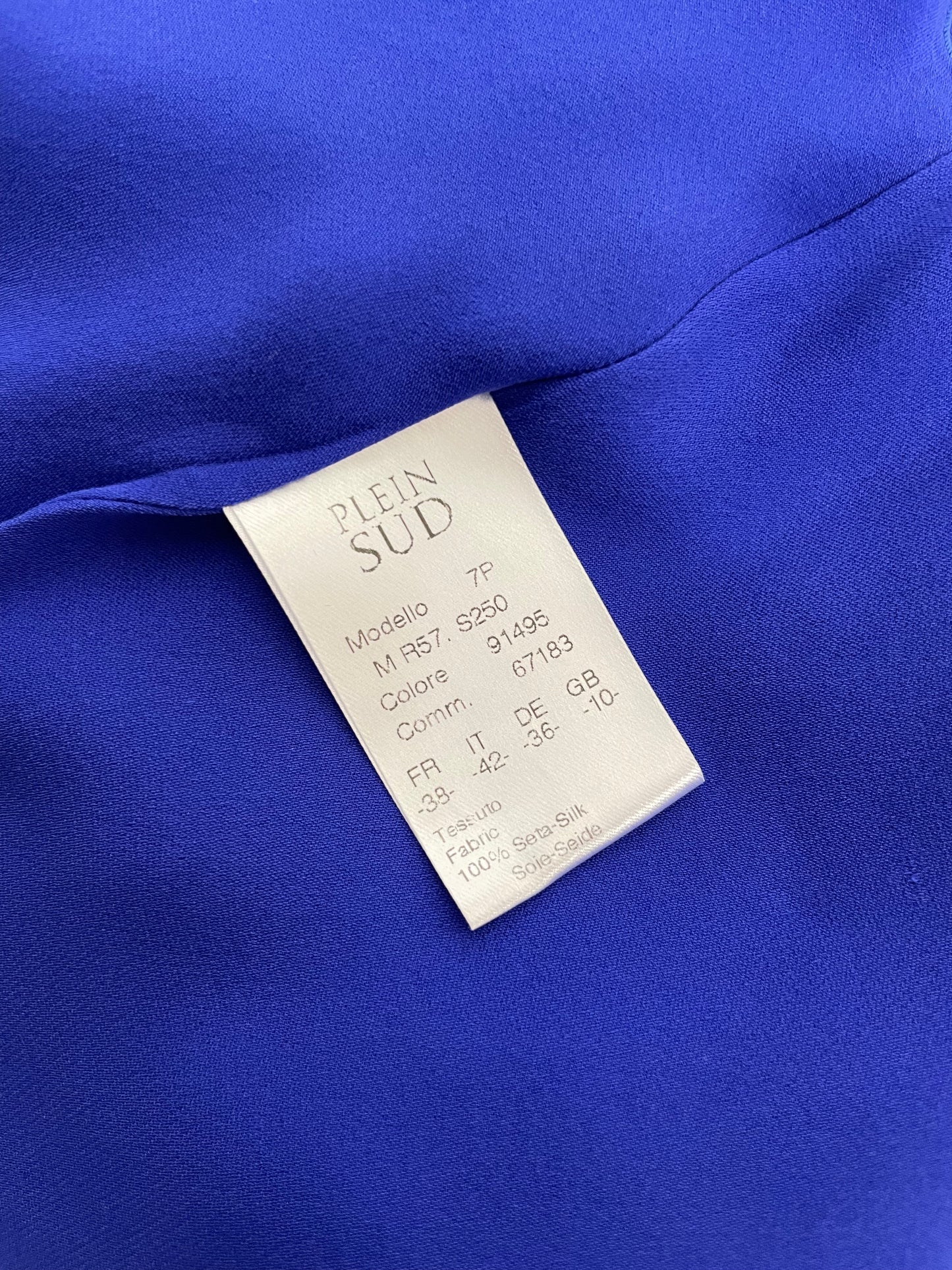 Plein Sud Silk Mini Dress